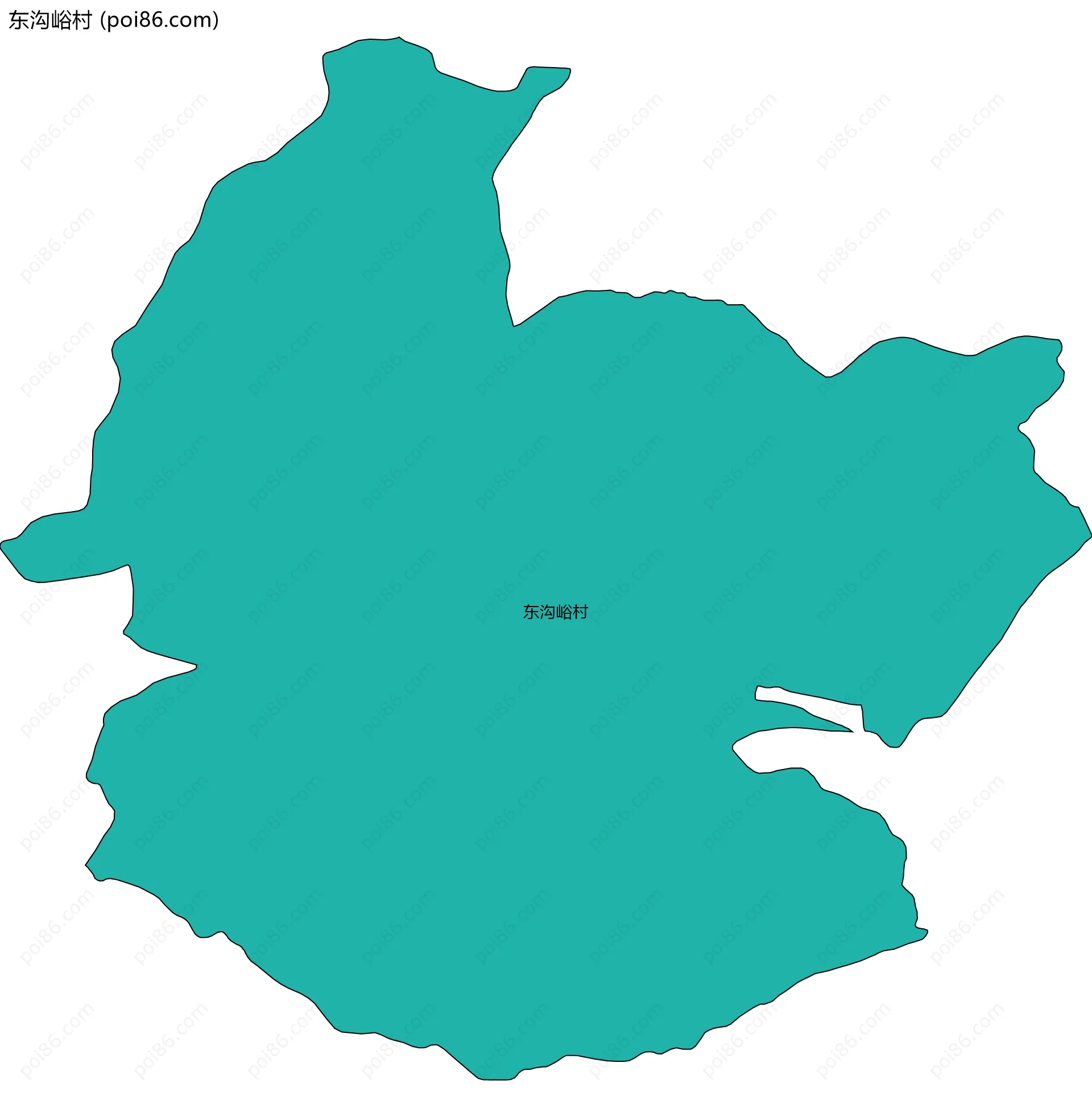 东沟峪村边界地图