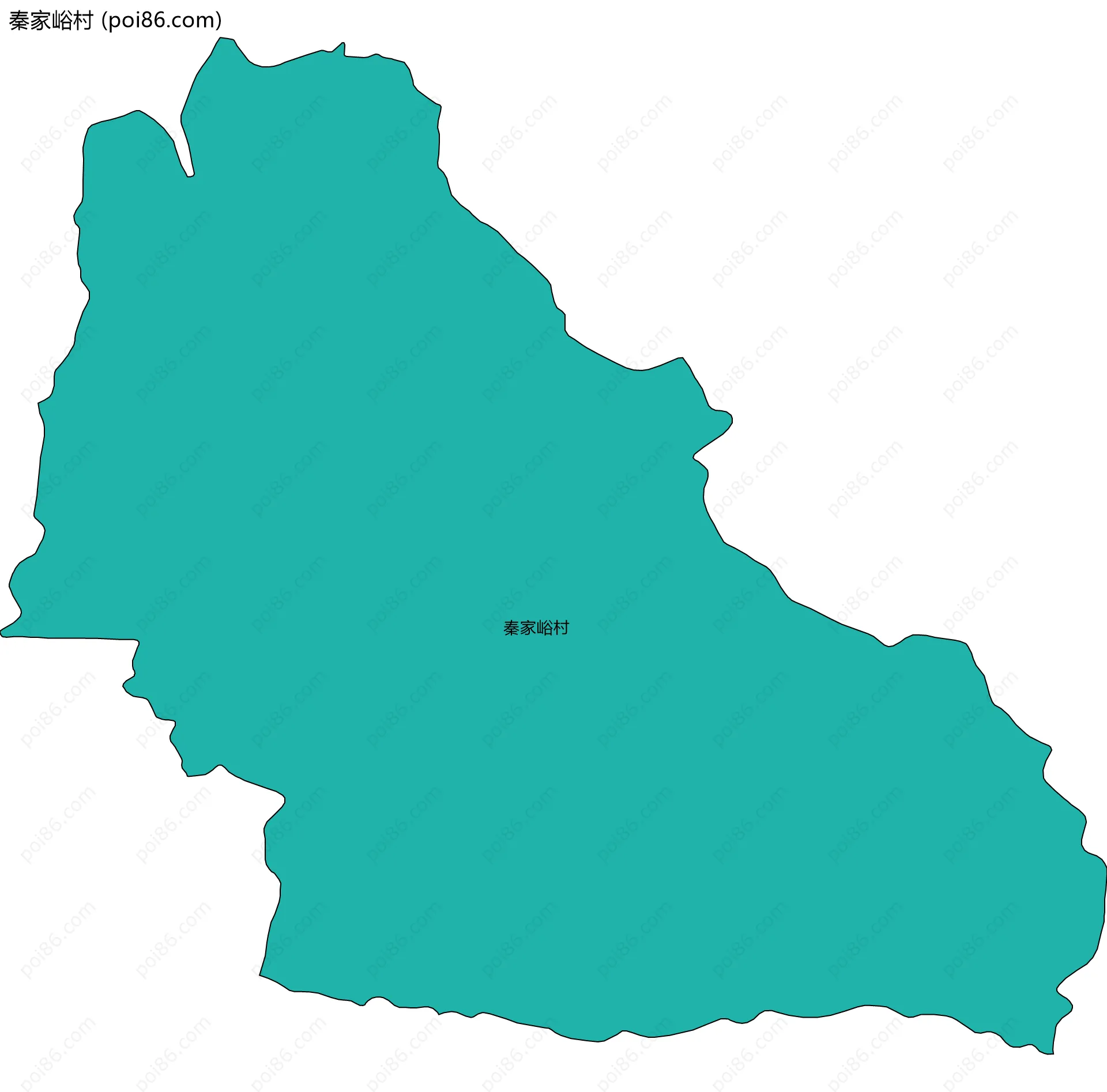 秦家峪村边界地图