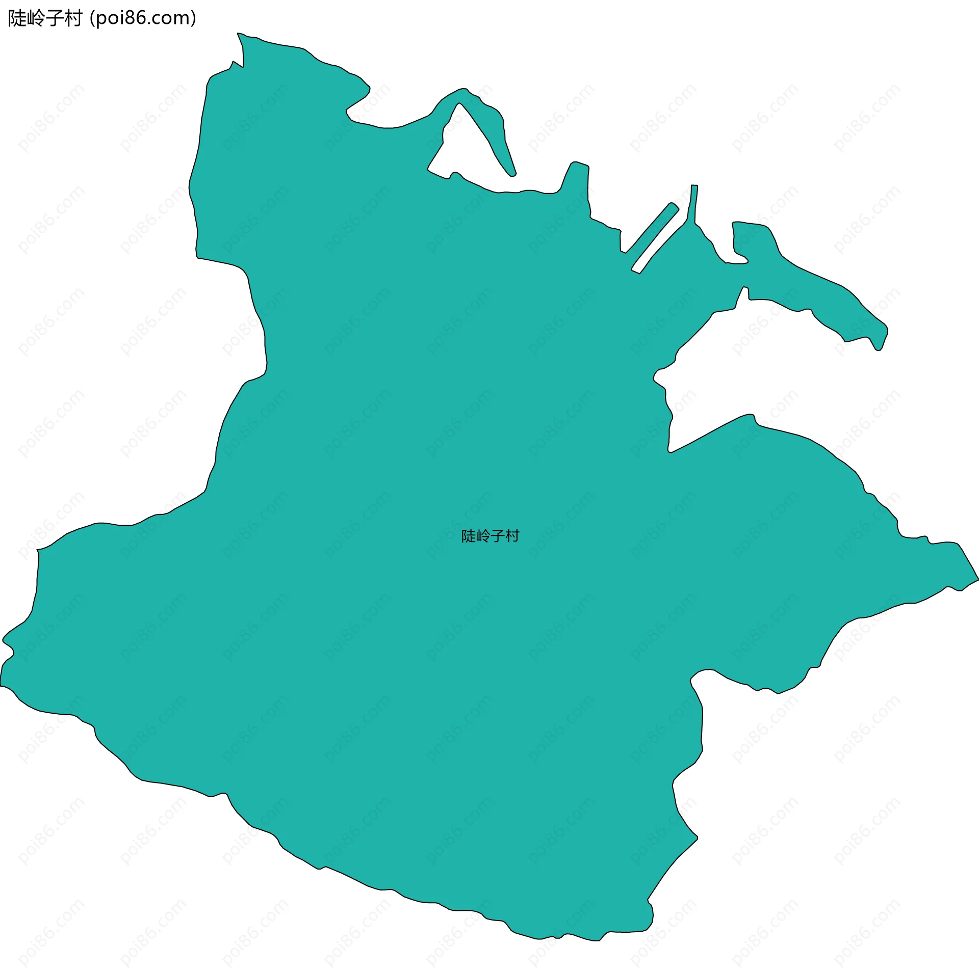 陡岭子村边界地图