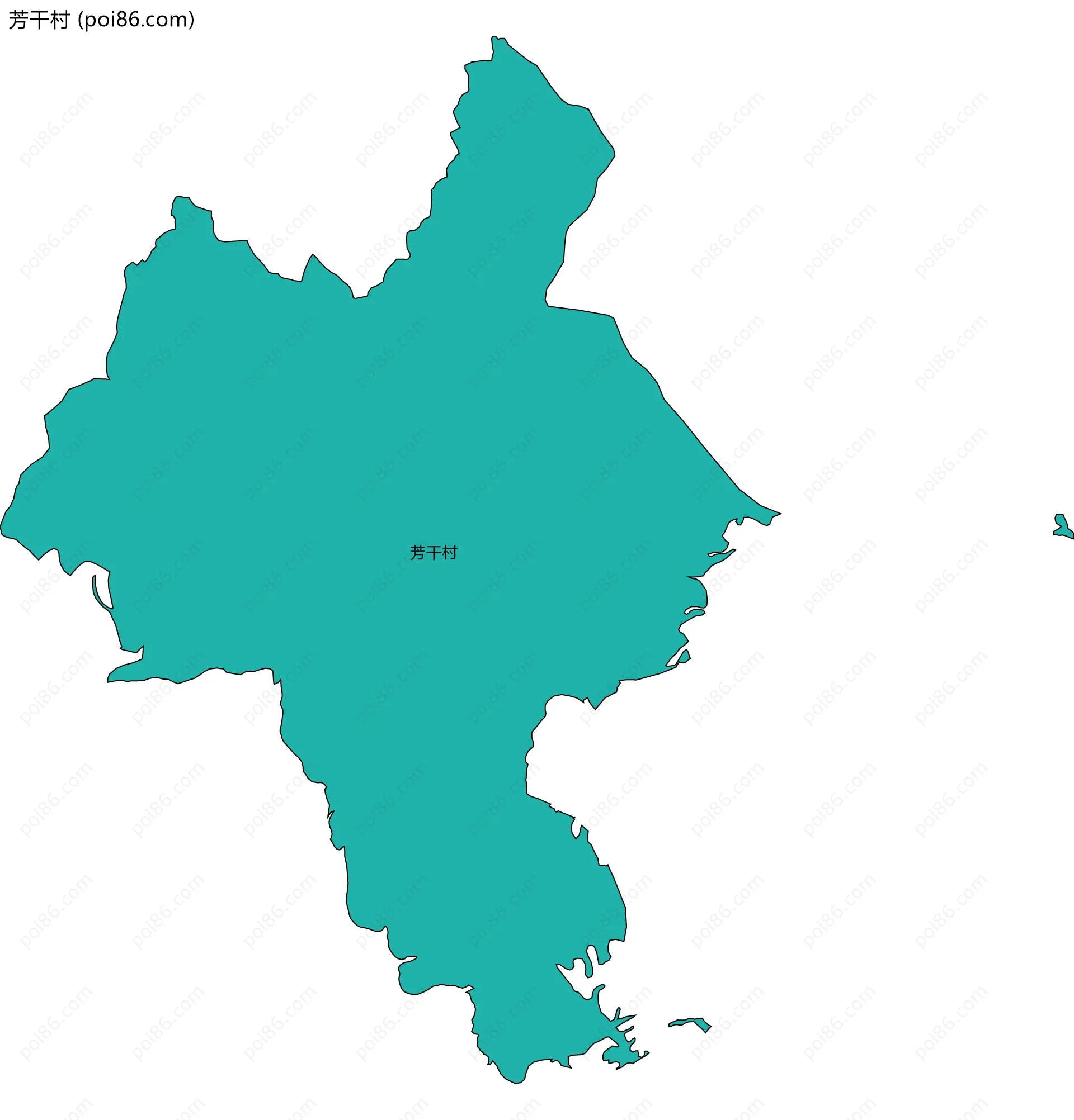 芳干村边界地图