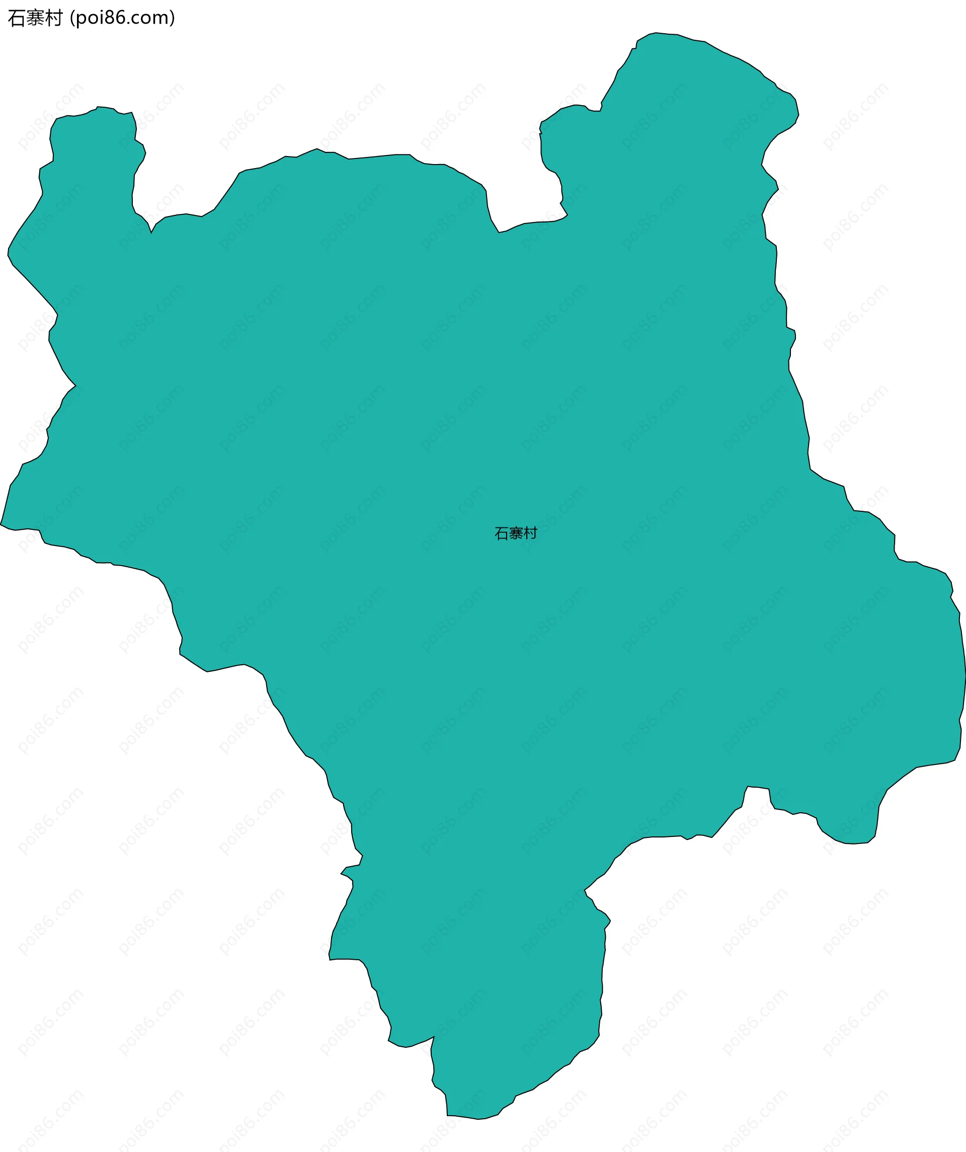 石寨村边界地图