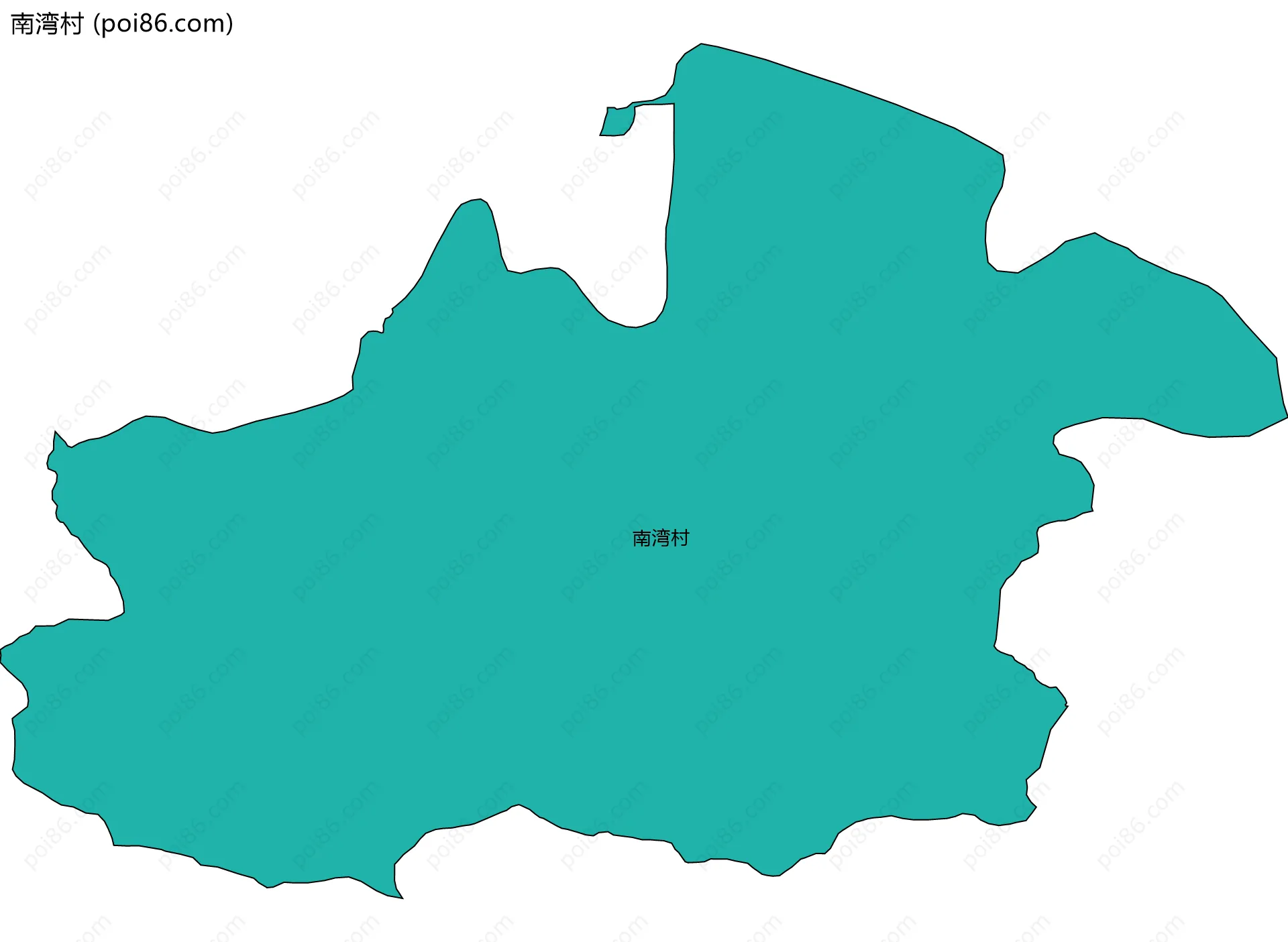 南湾村边界地图
