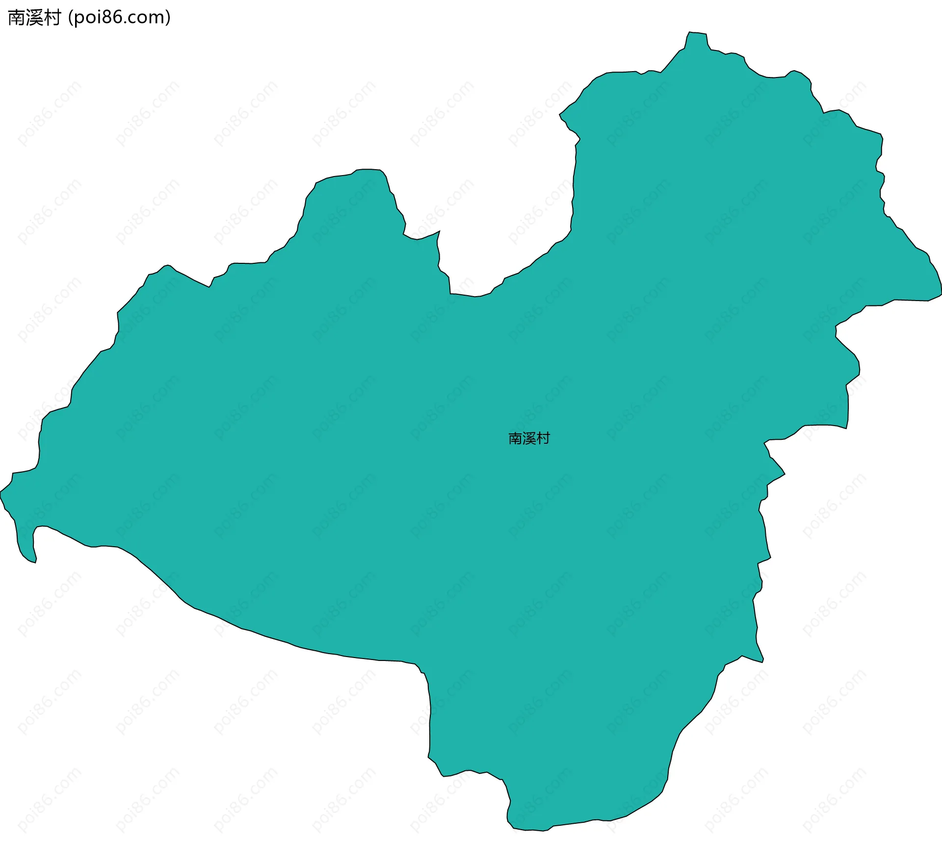 南溪村边界地图