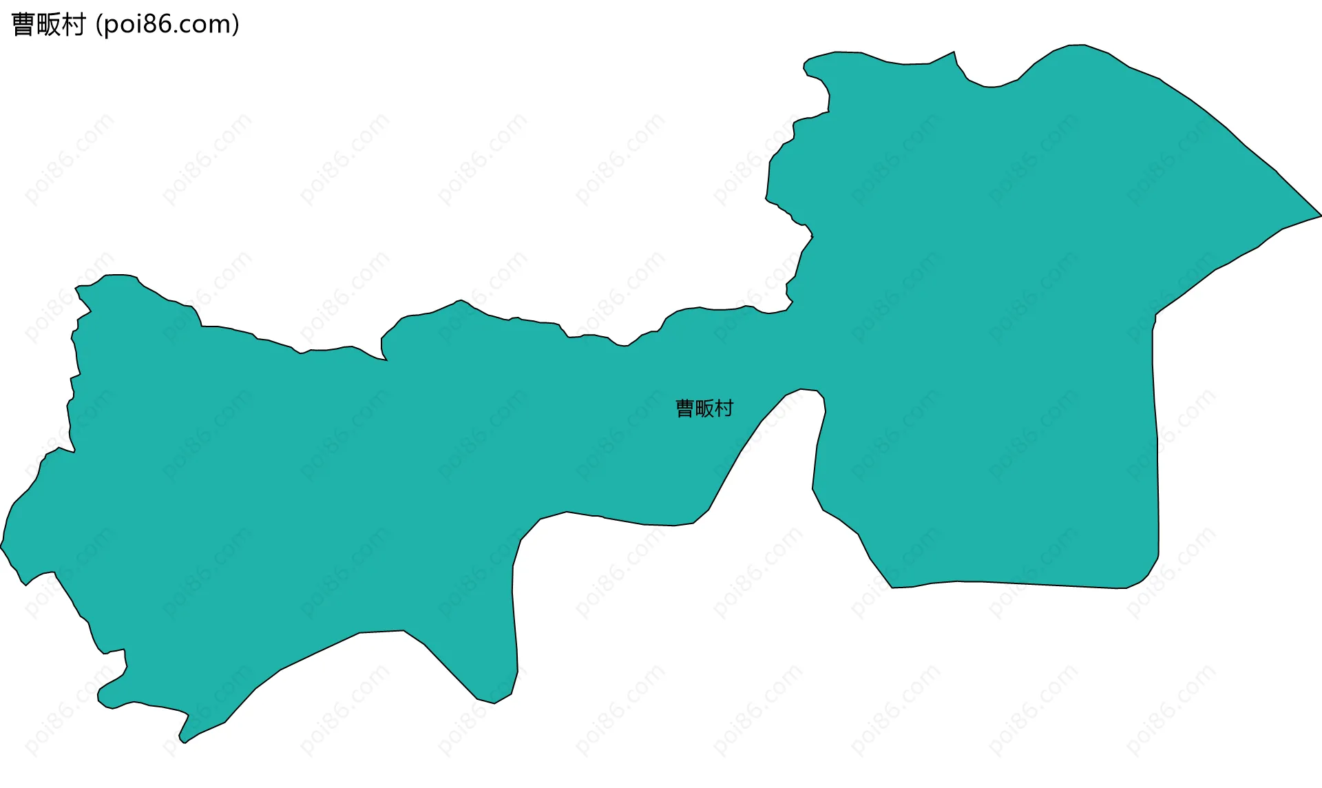 曹畈村边界地图