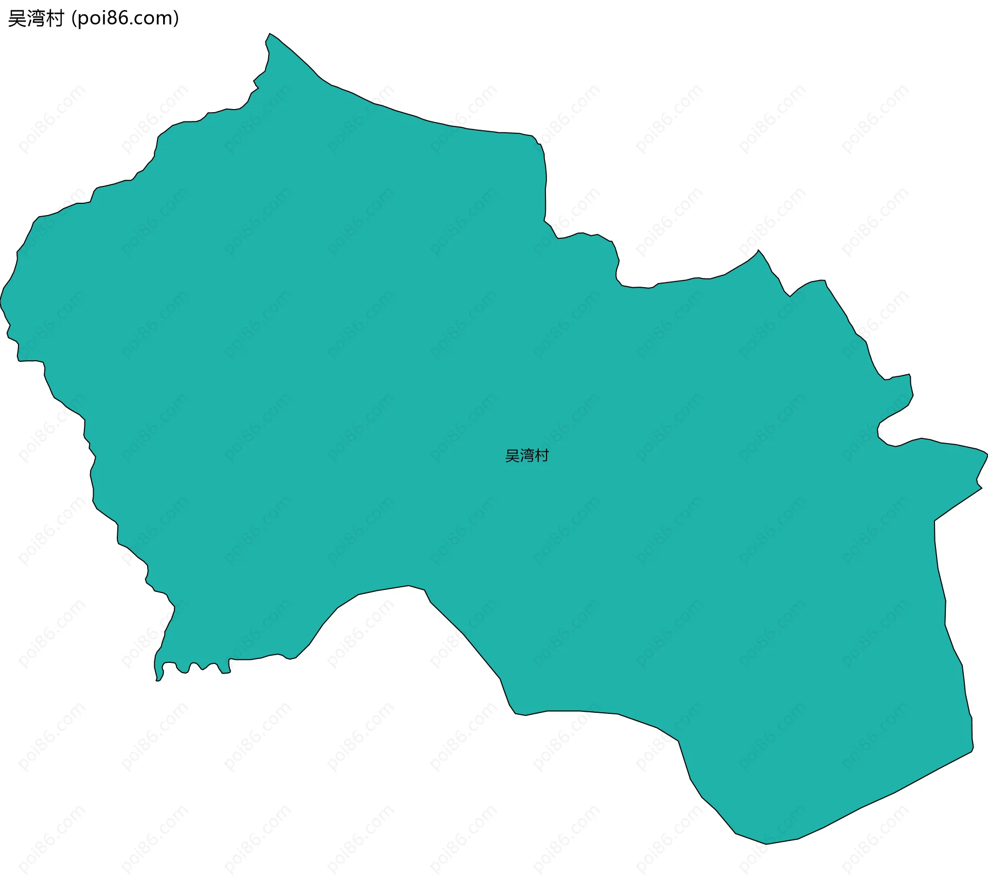吴湾村边界地图