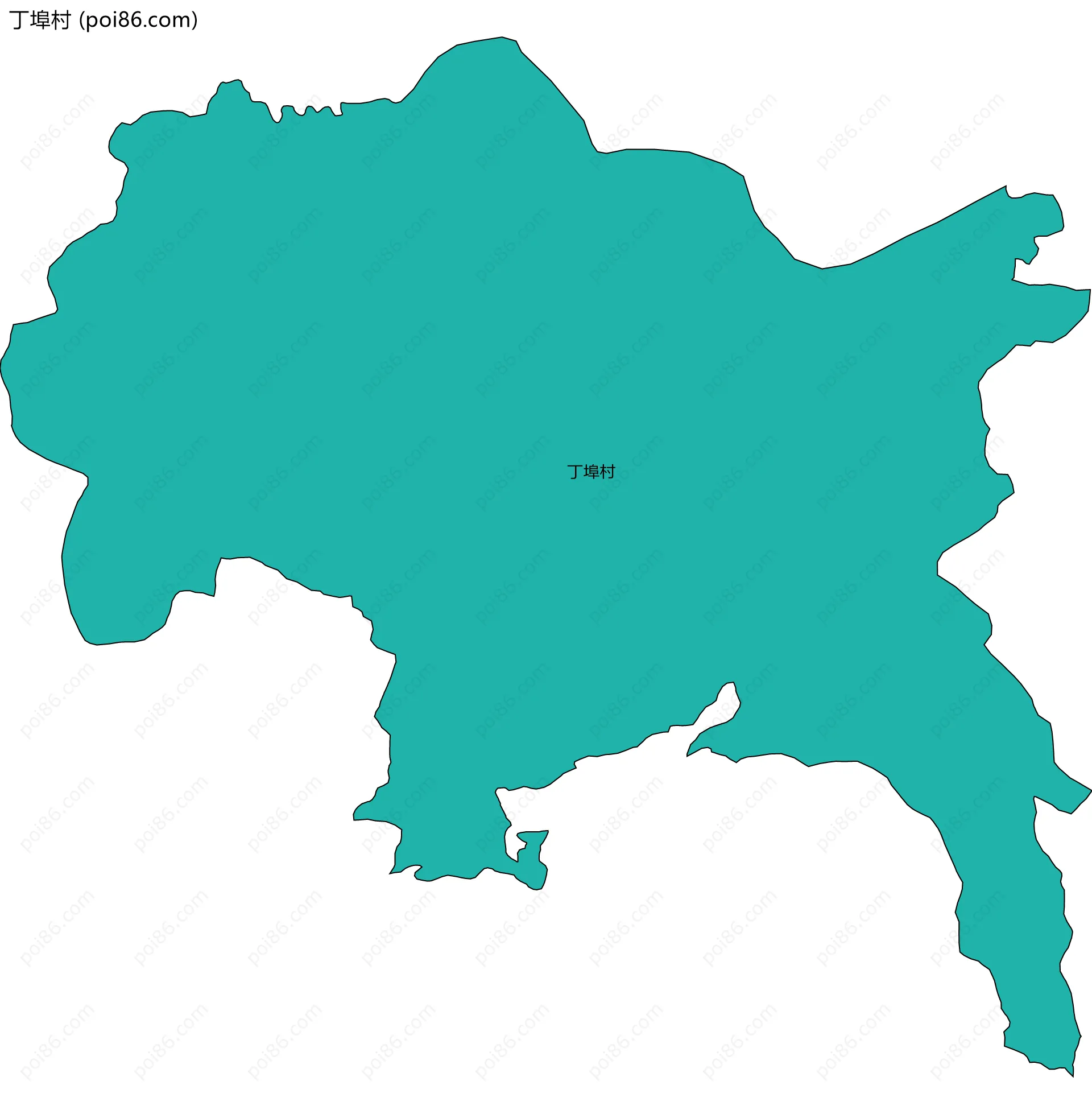 丁埠村边界地图