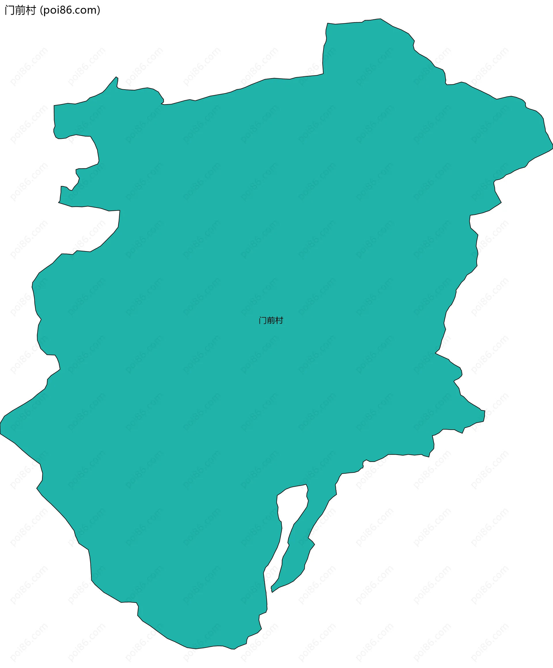 门前村边界地图