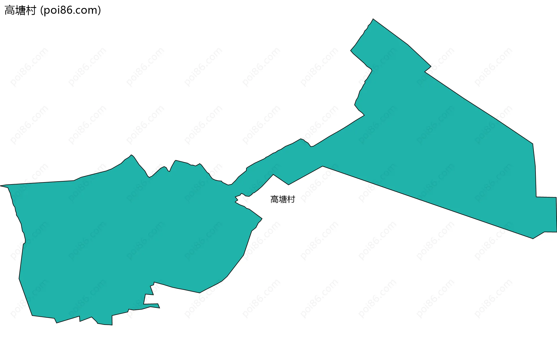 高塘村边界地图