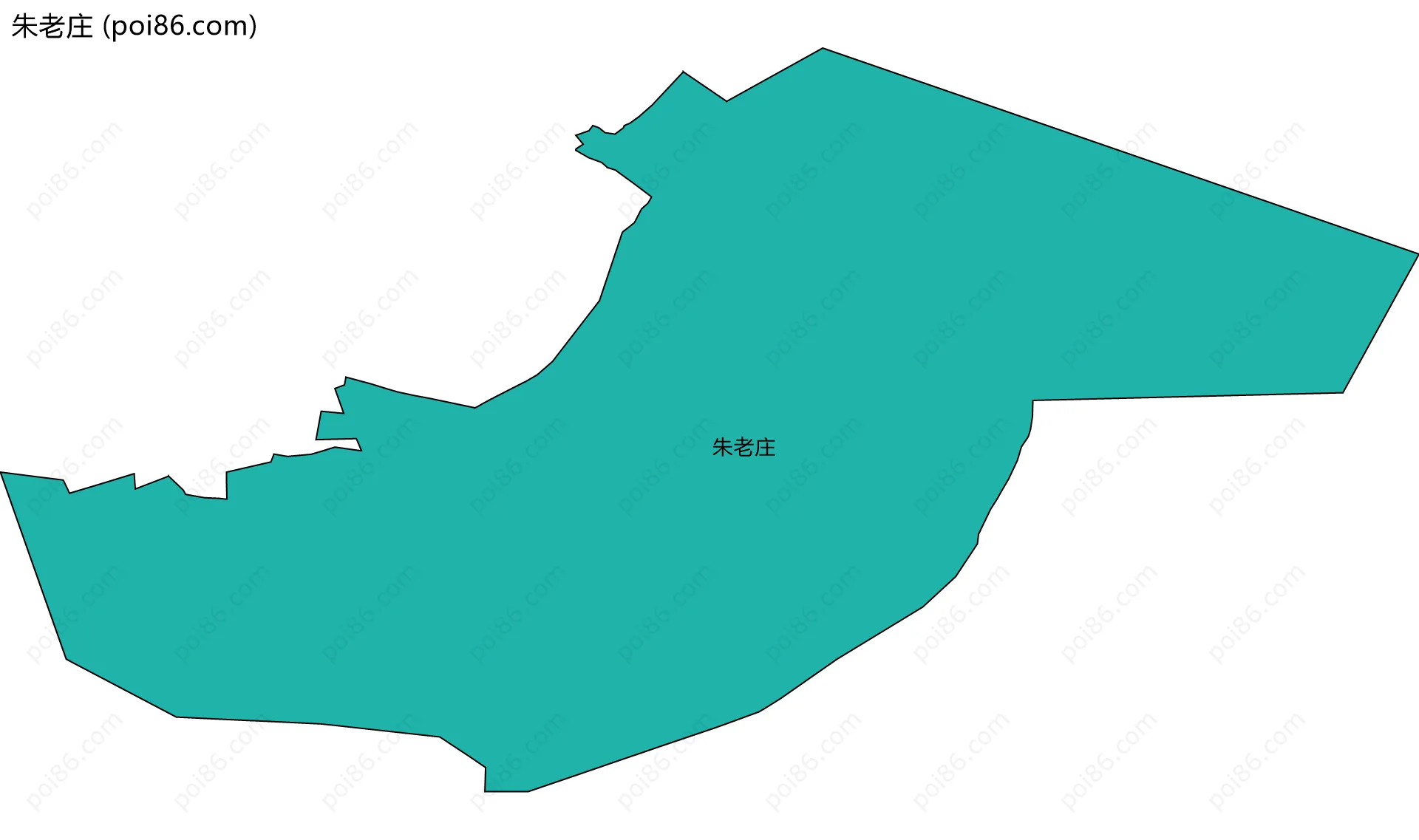 朱老庄边界地图