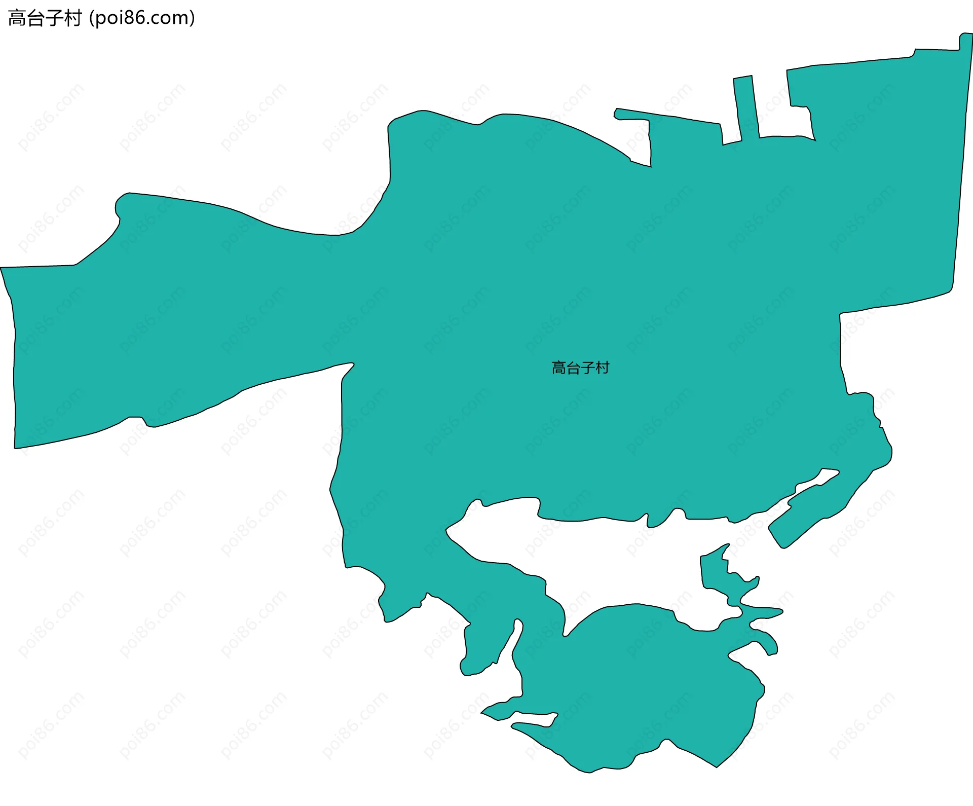 高台子村边界地图