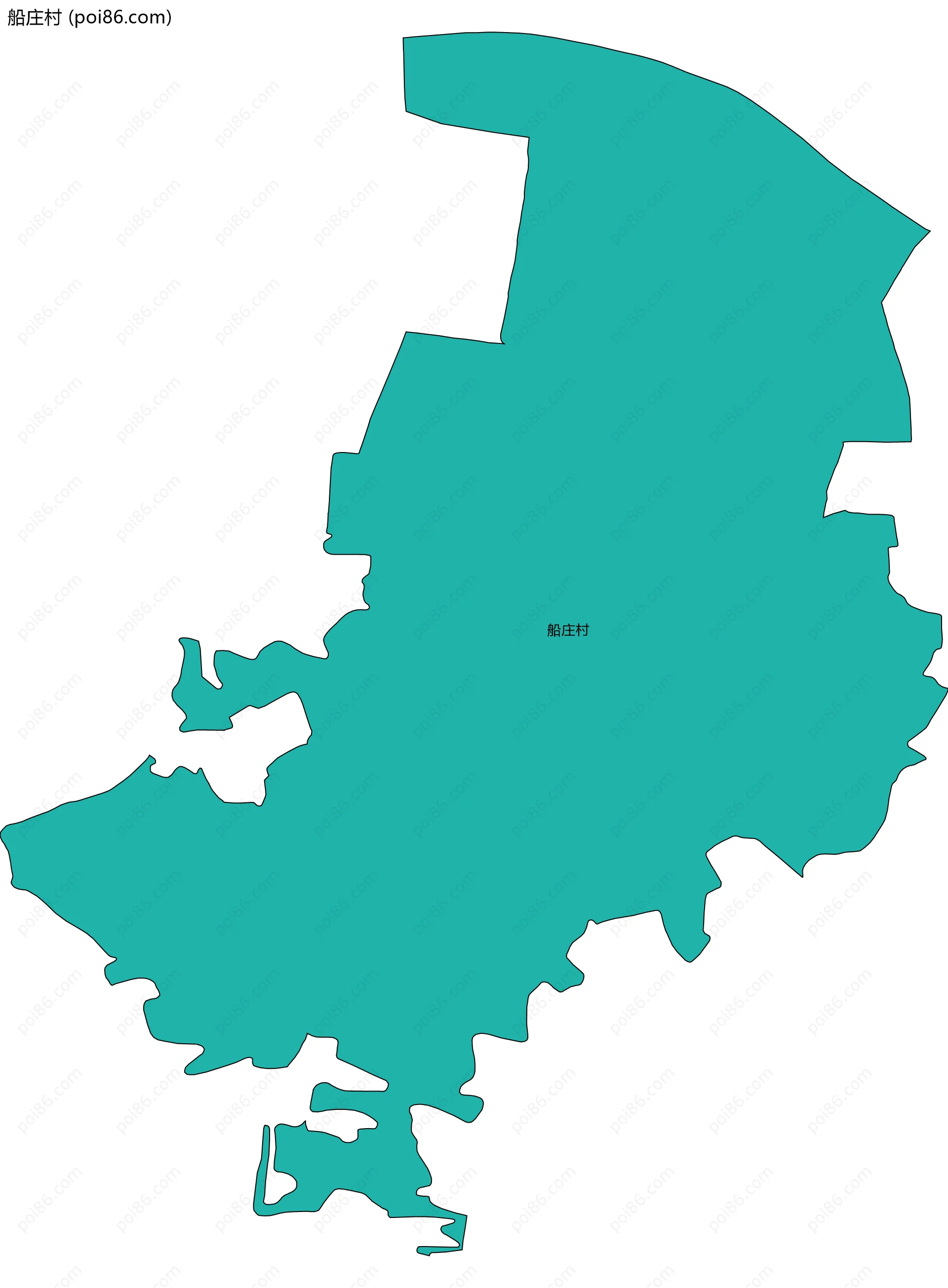 船庄村边界地图