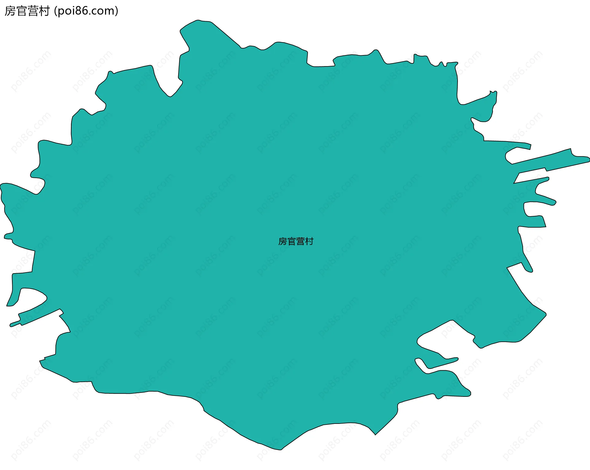 房官营村边界地图