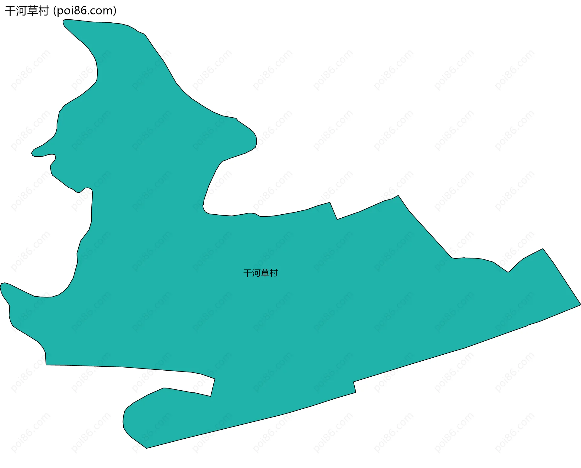 干河草村边界地图