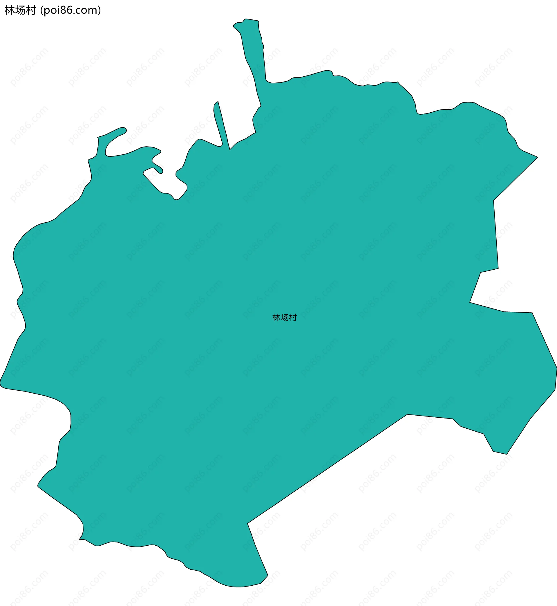 林场村边界地图