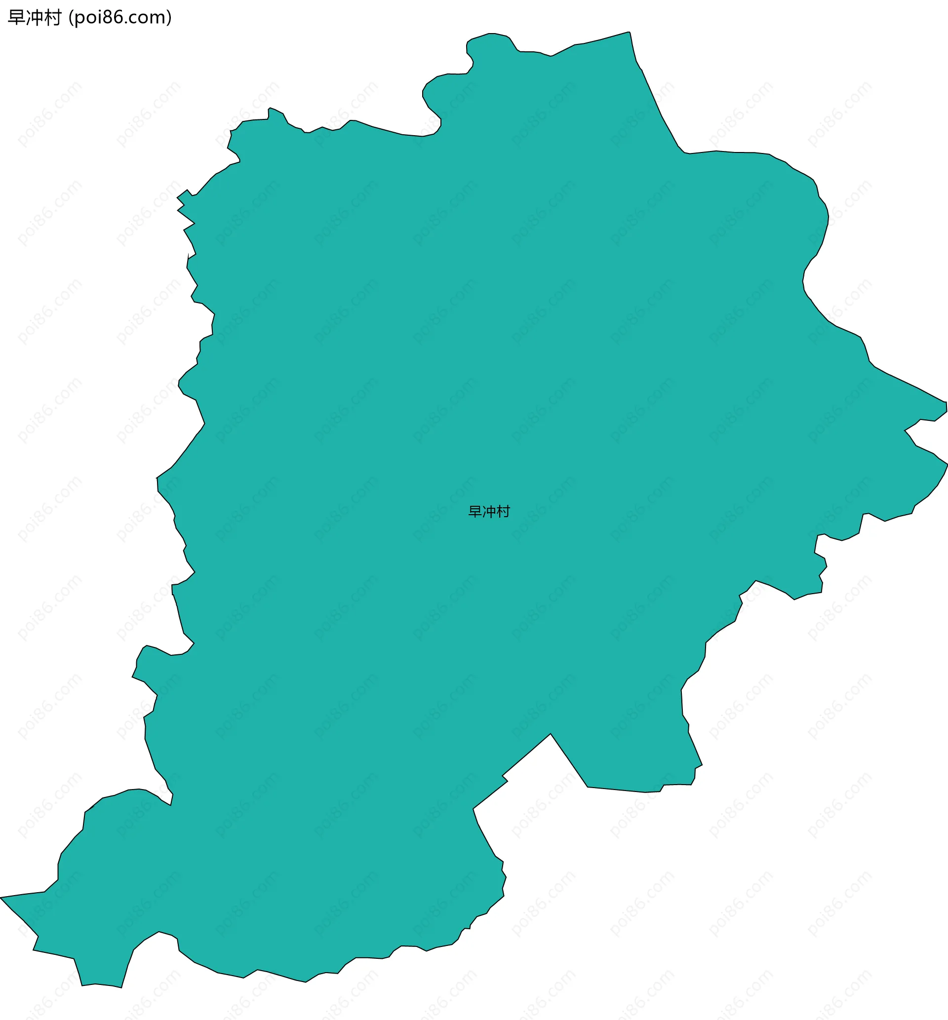 早冲村边界地图