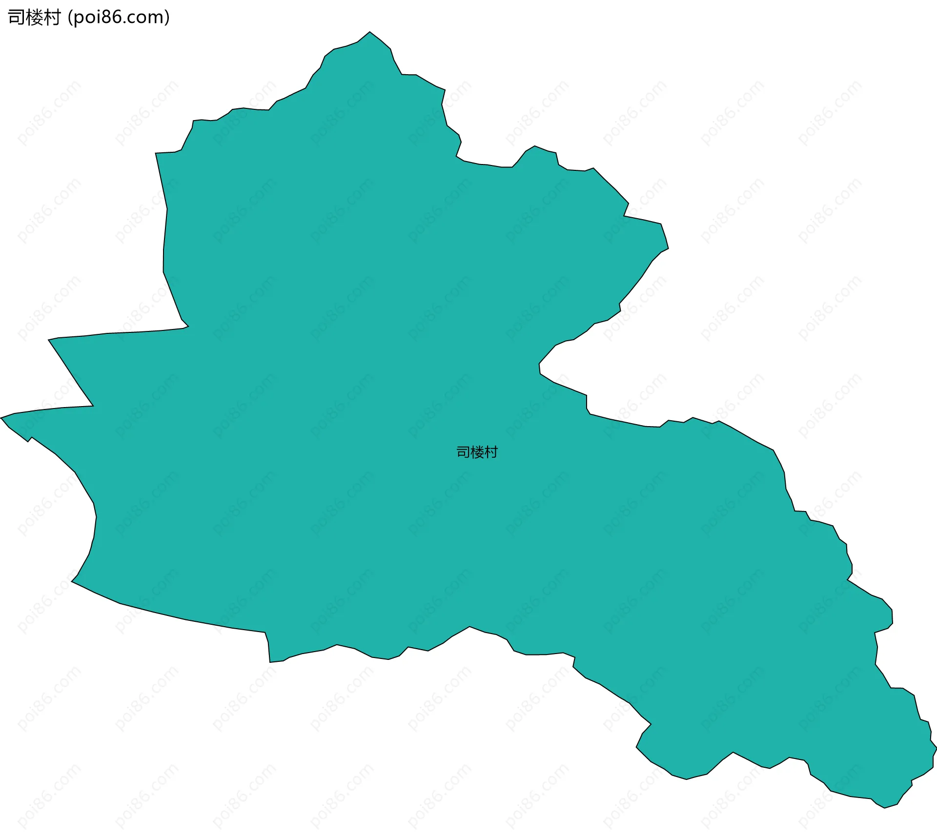 司楼村边界地图