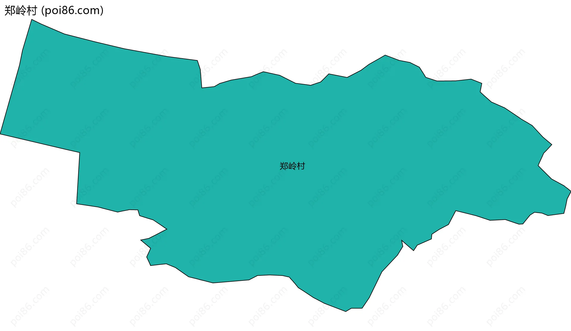 郑岭村边界地图