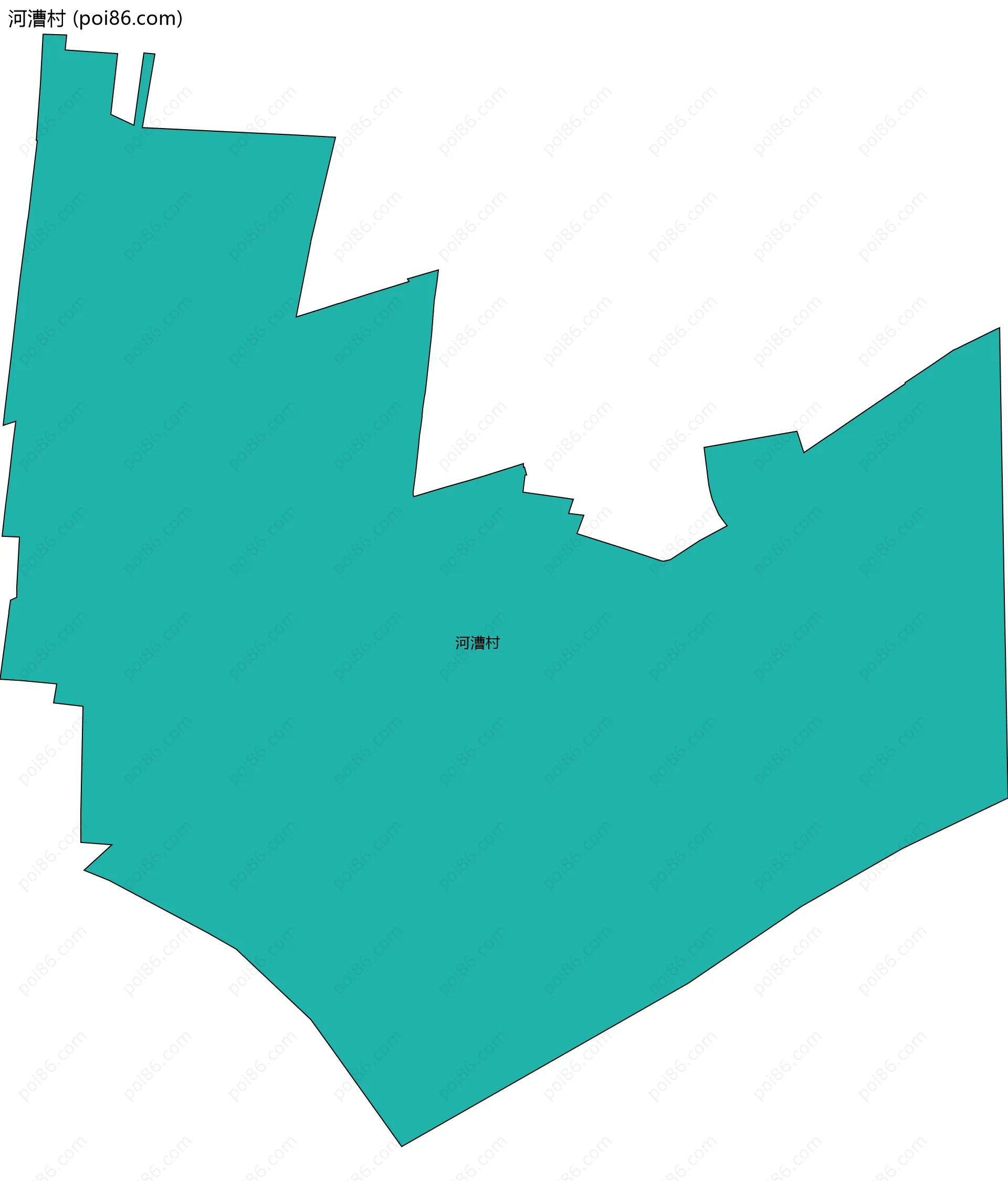 河漕村边界地图