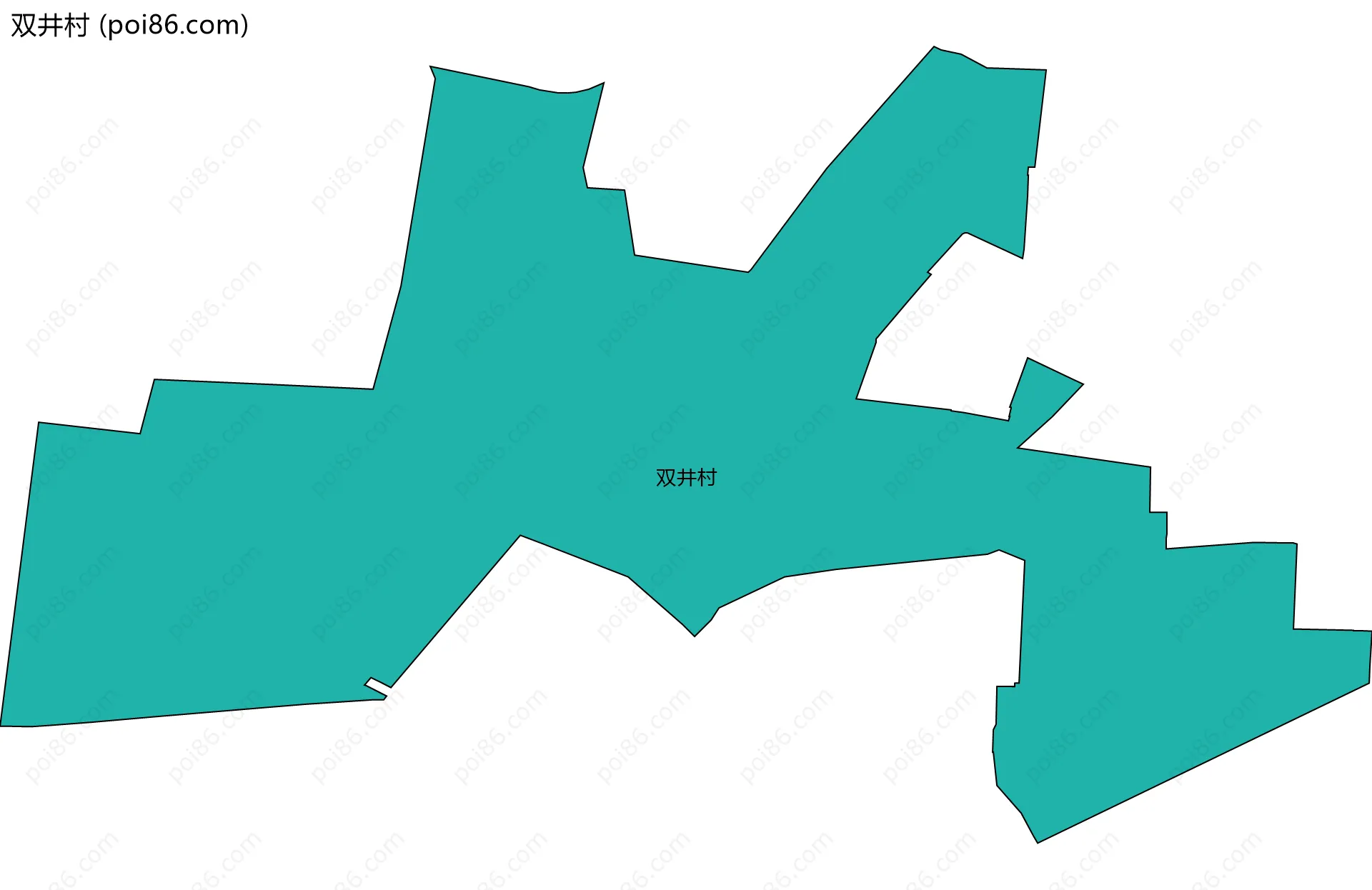 双井村边界地图