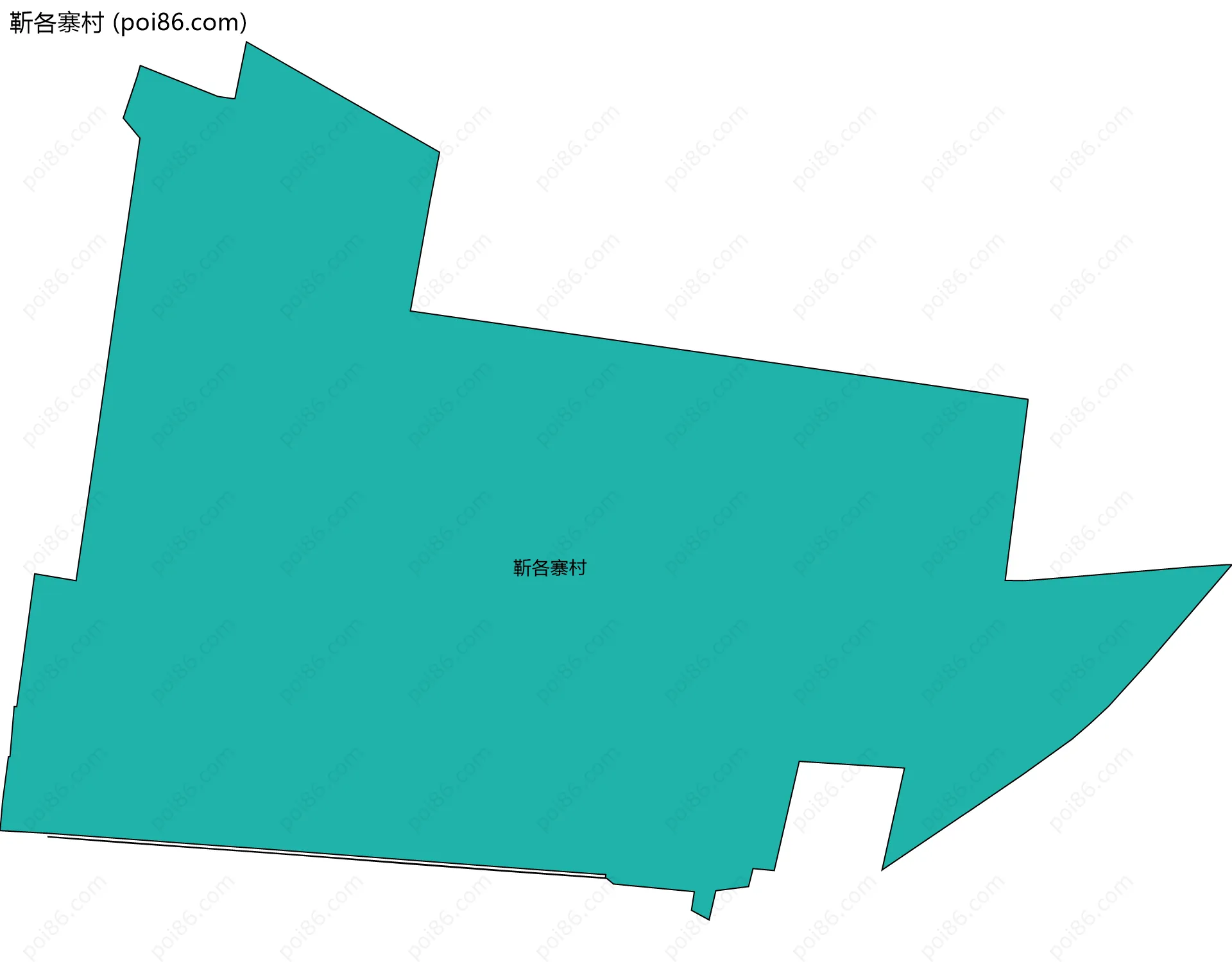 靳各寨村边界地图