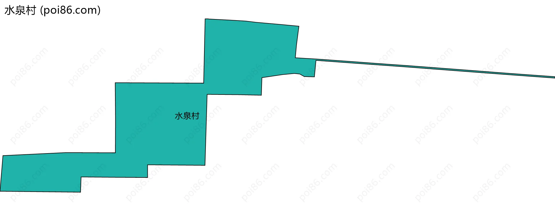 水泉村边界地图