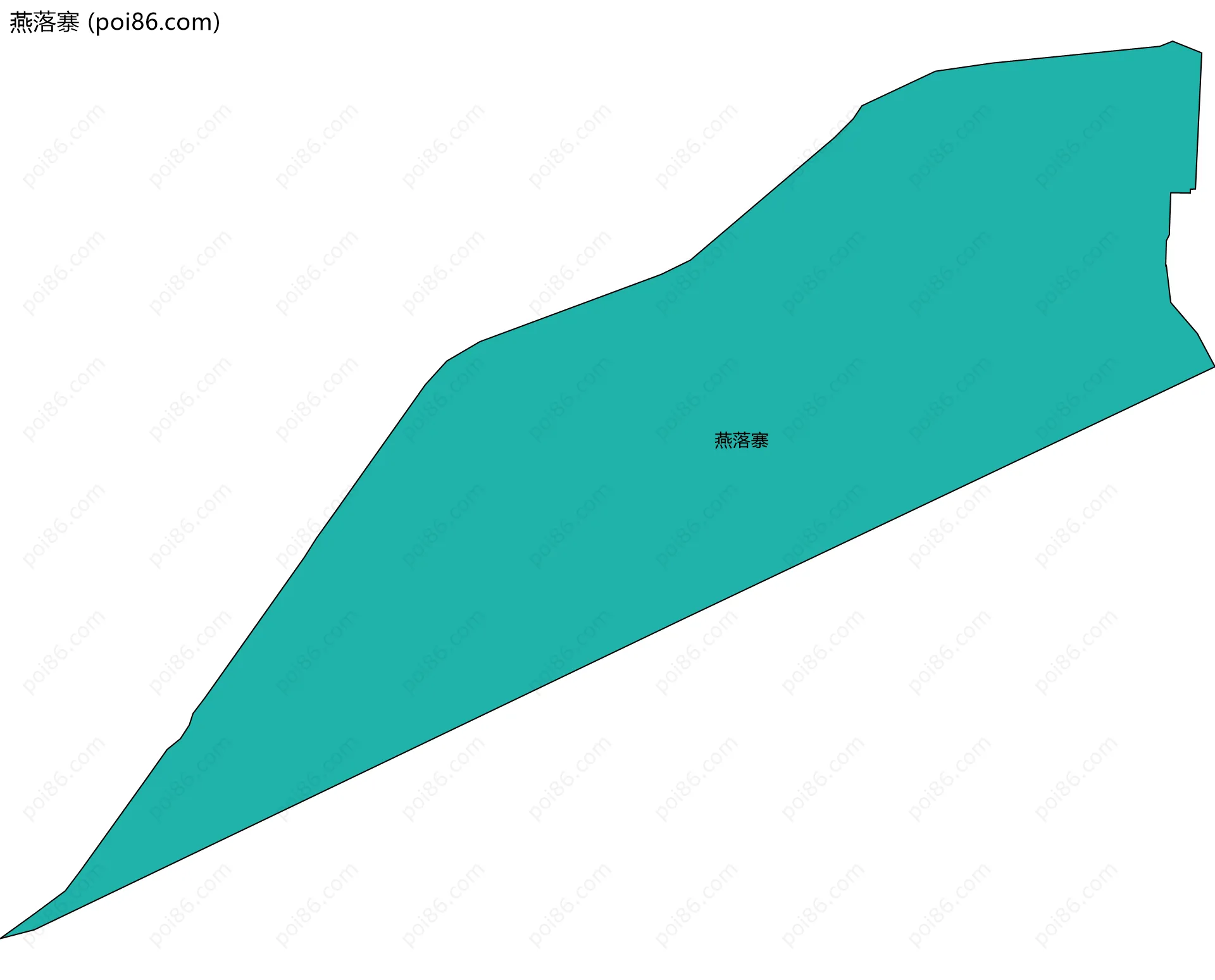 燕落寨边界地图