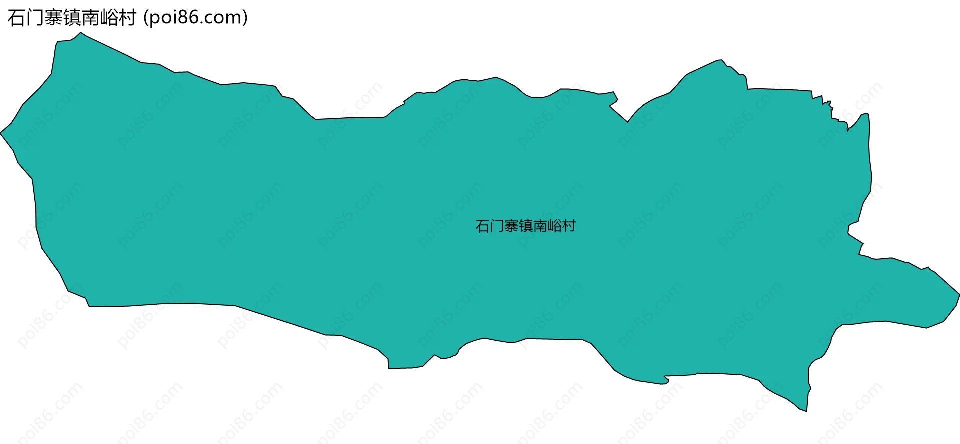 石门寨镇南峪村边界地图