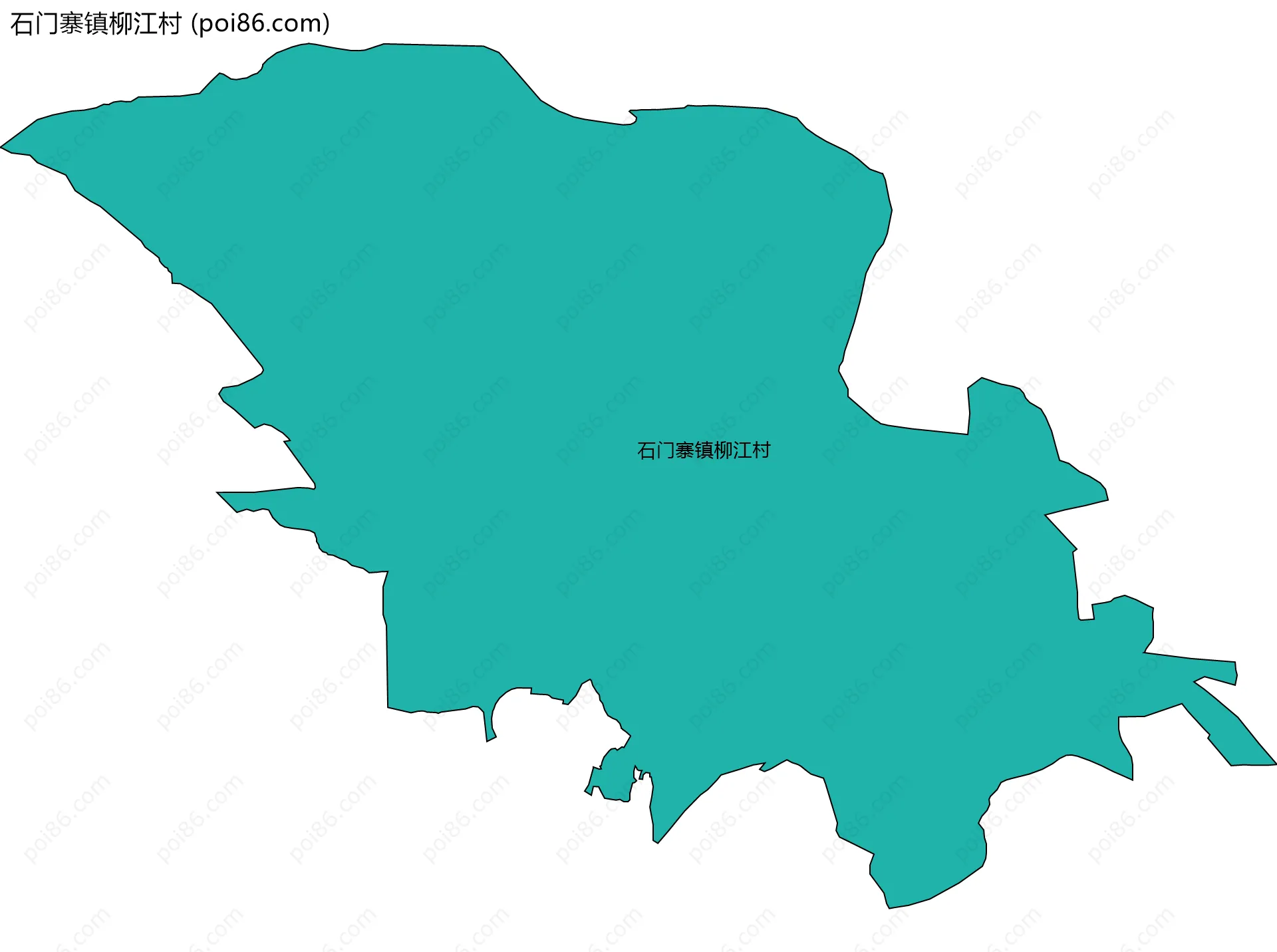 石门寨镇柳江村边界地图