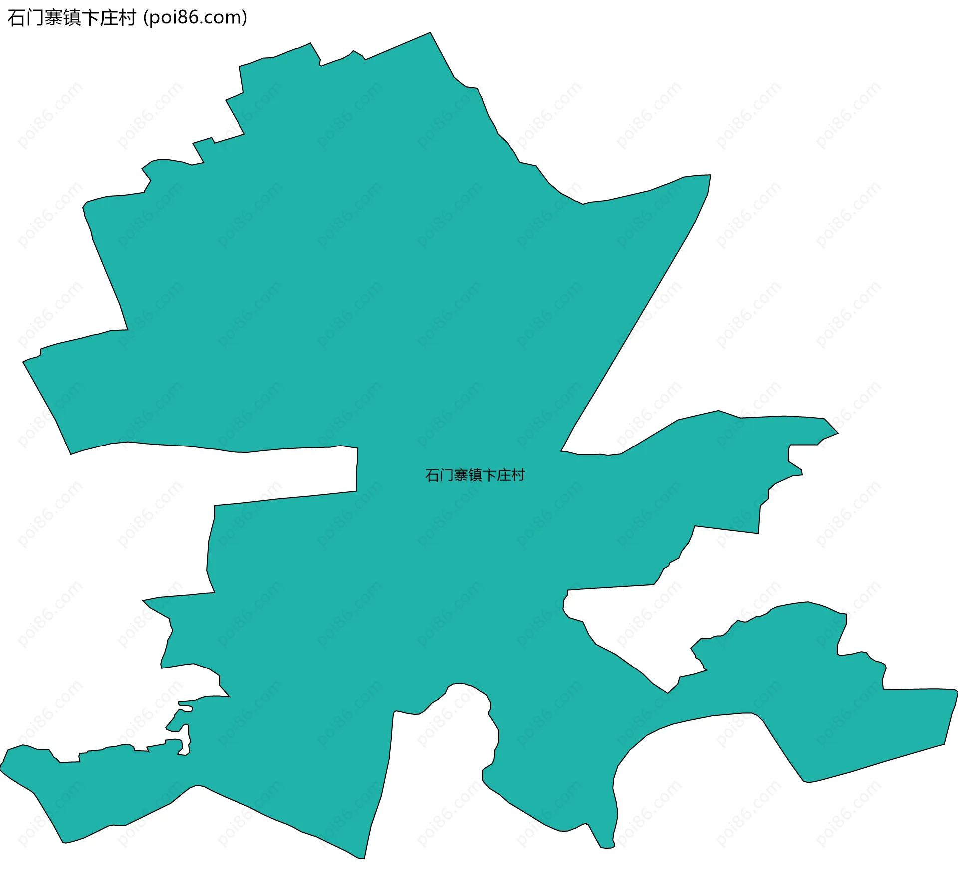 石门寨镇卞庄村边界地图