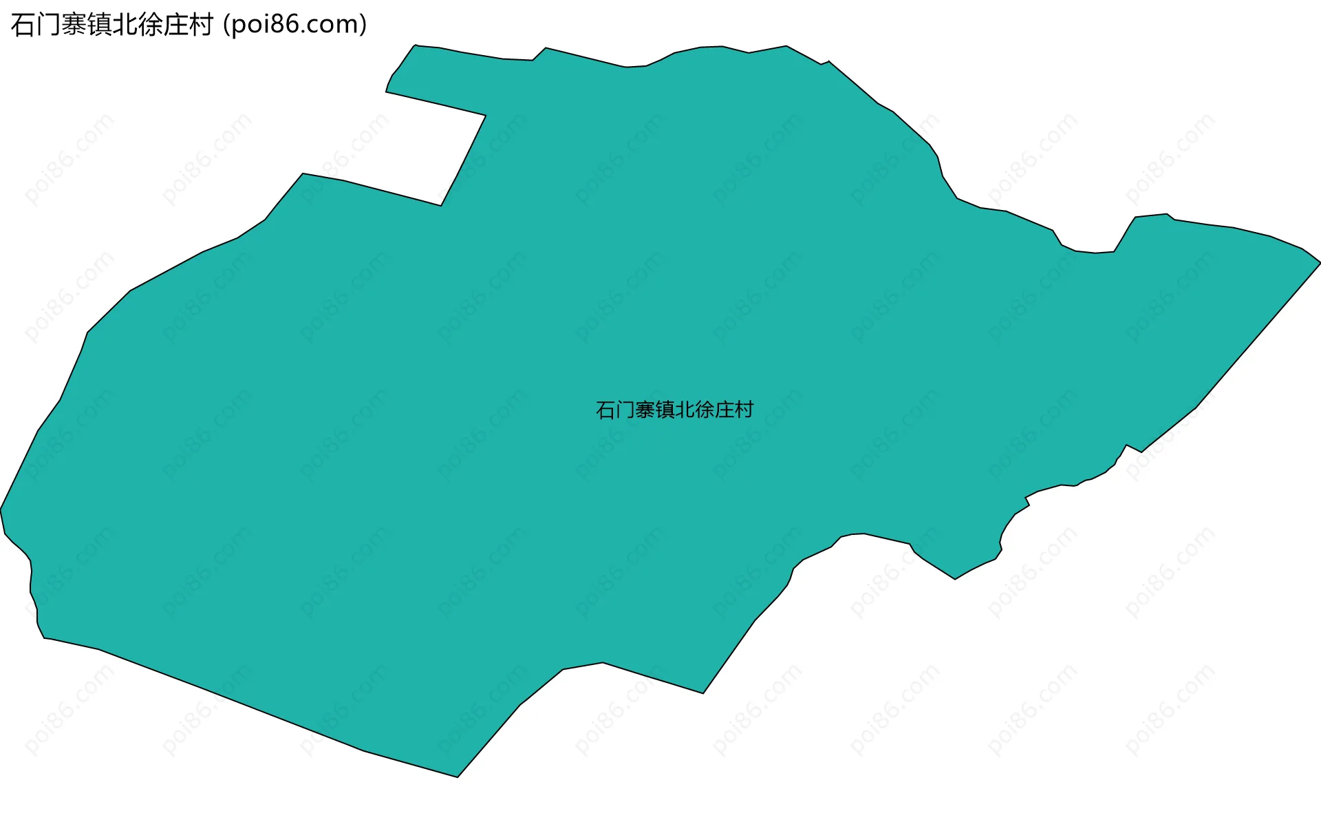 石门寨镇北徐庄村边界地图