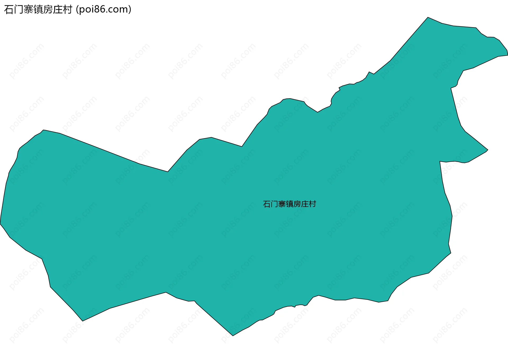 石门寨镇房庄村边界地图