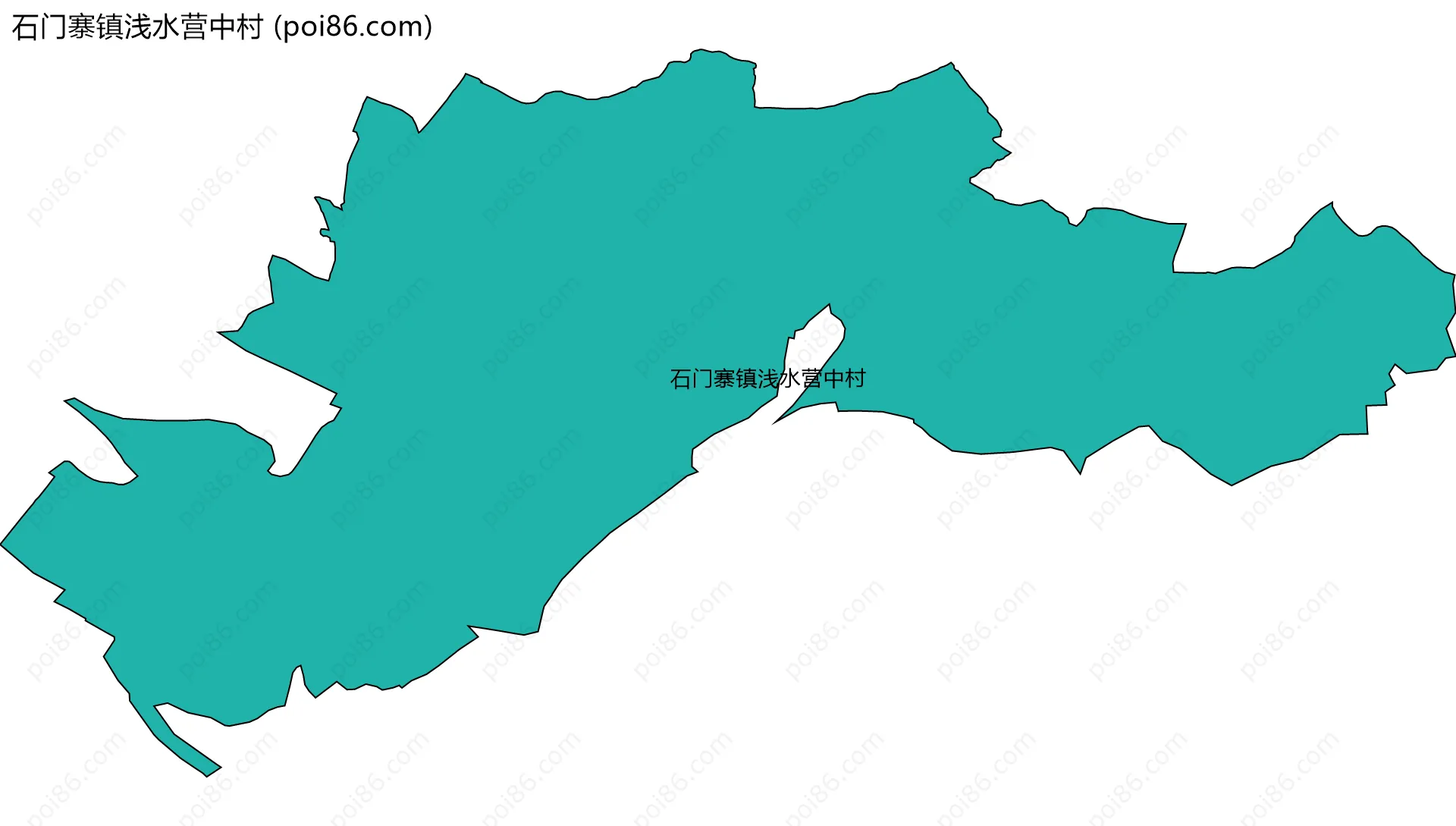 石门寨镇浅水营中村边界地图