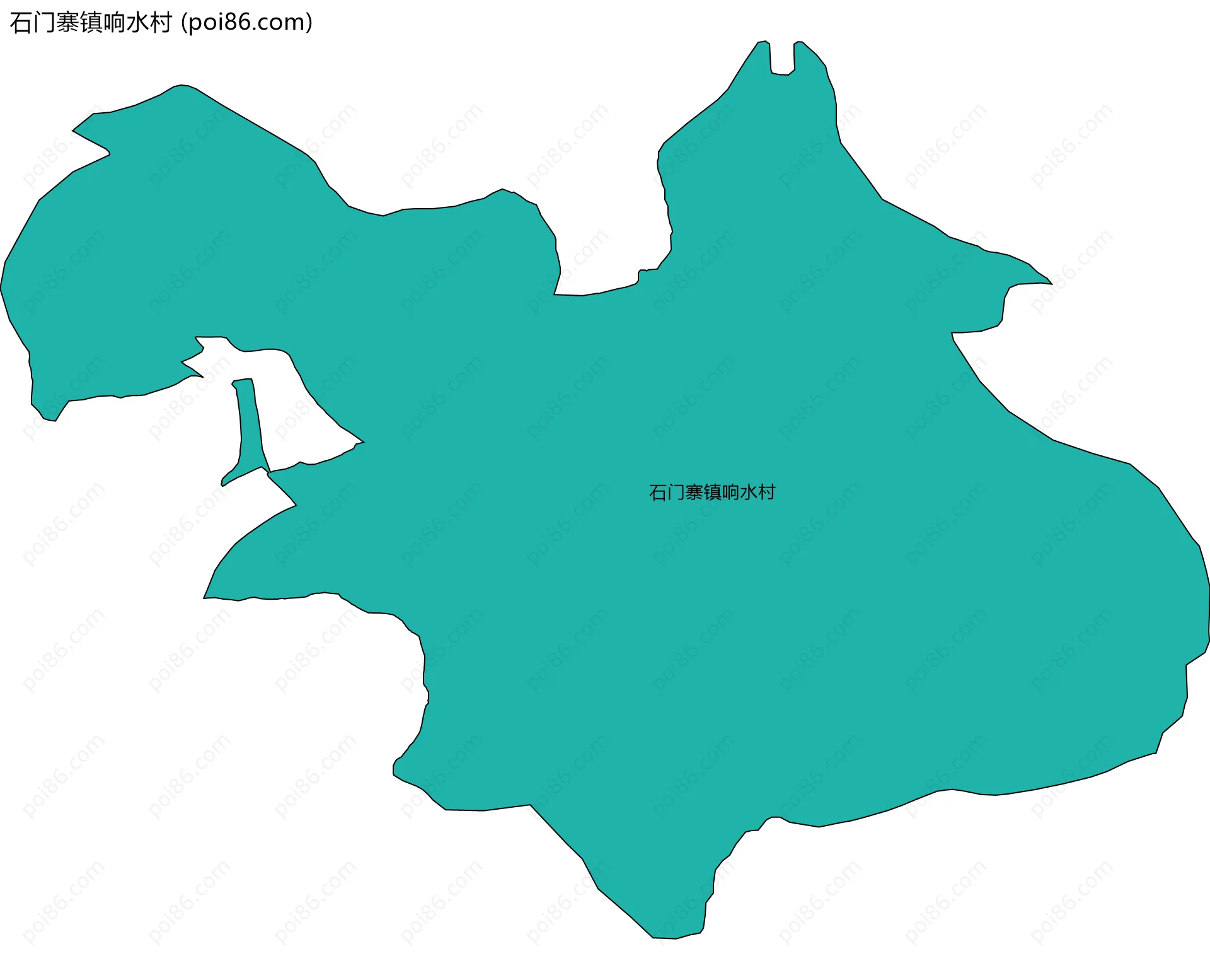 石门寨镇响水村边界地图