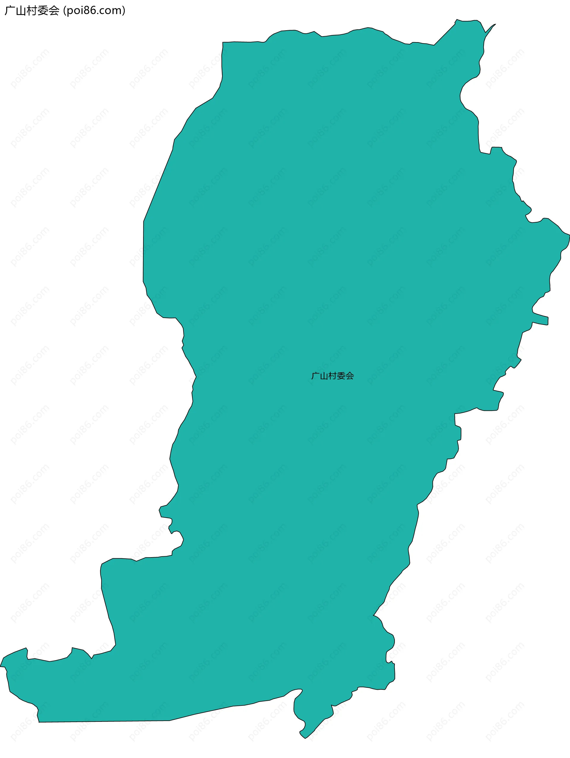 广山村委会边界地图