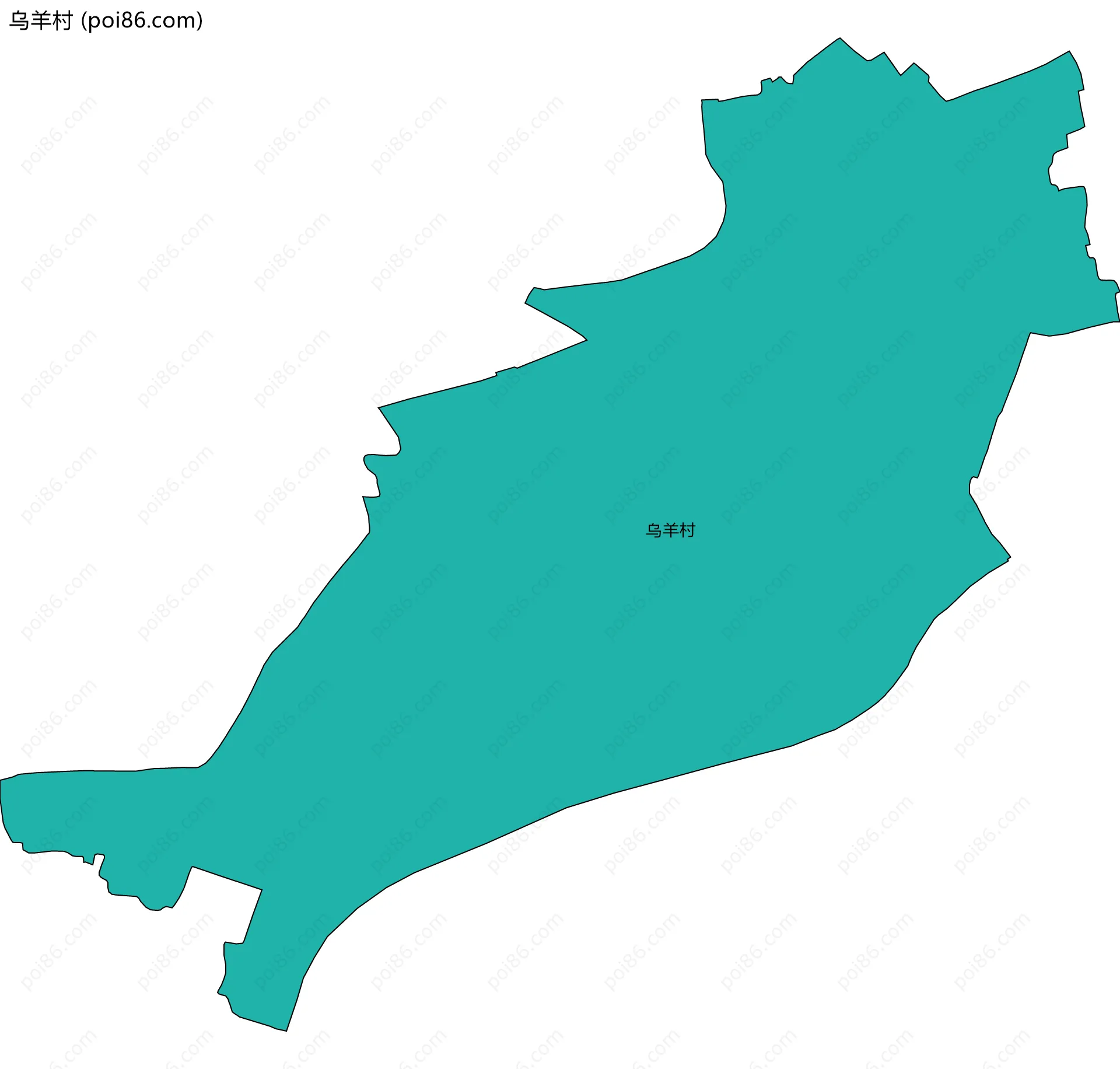 乌羊村边界地图