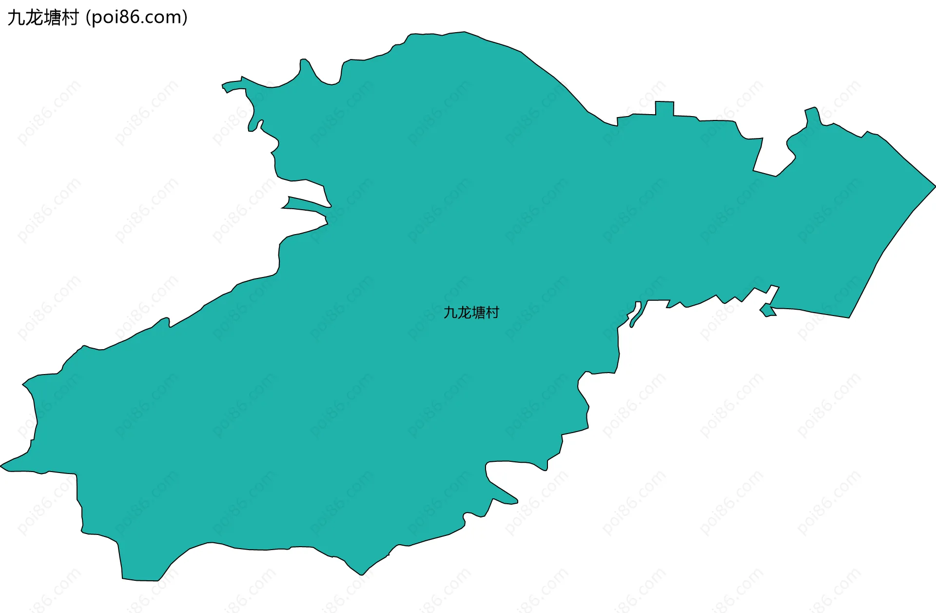 九龙塘村边界地图