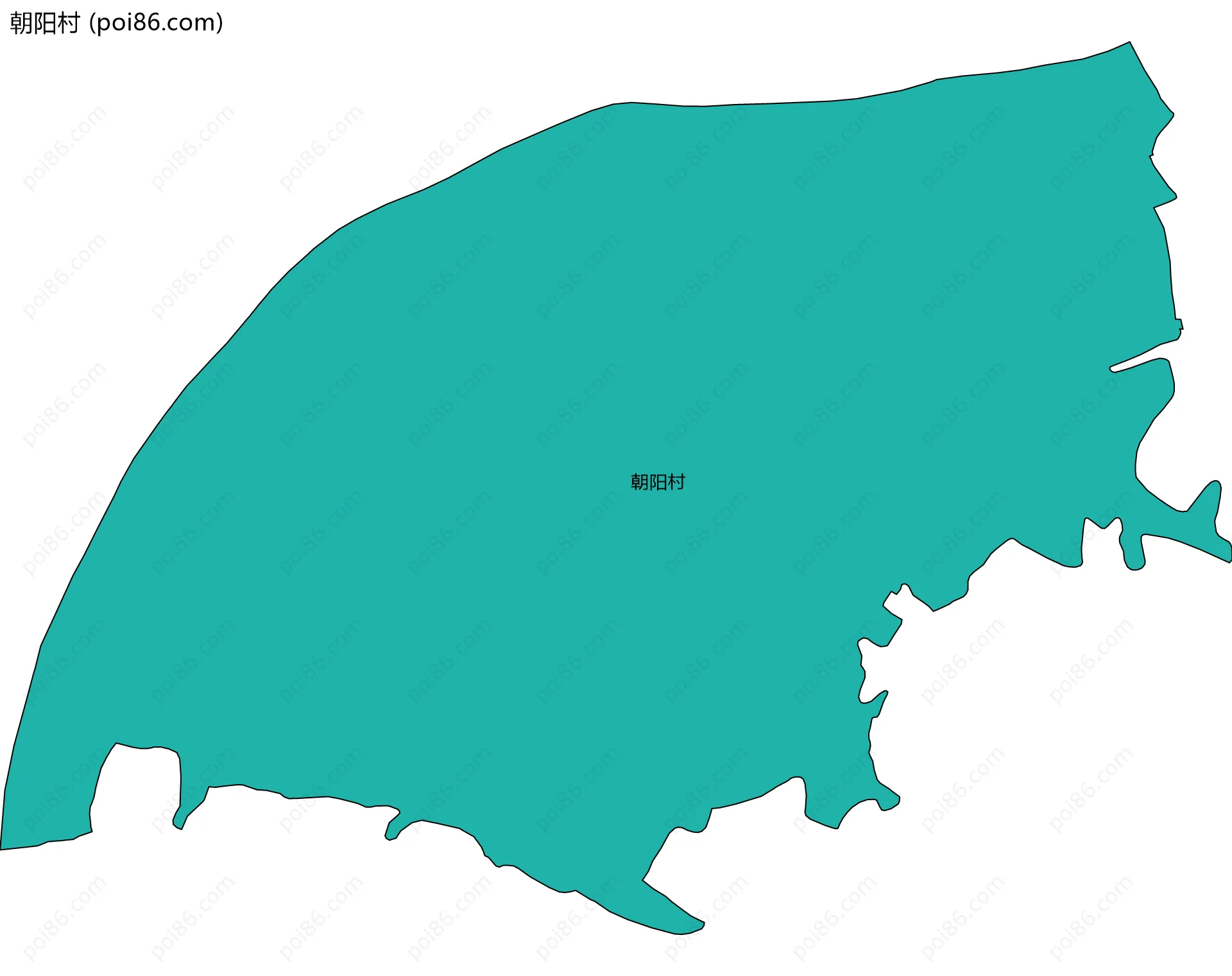 朝阳村边界地图