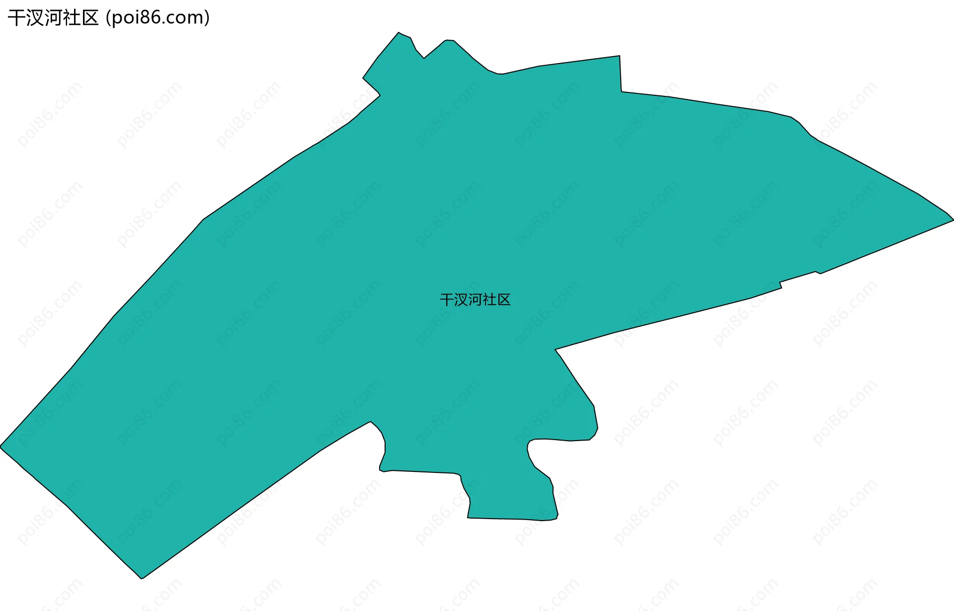 干汊河社区边界地图