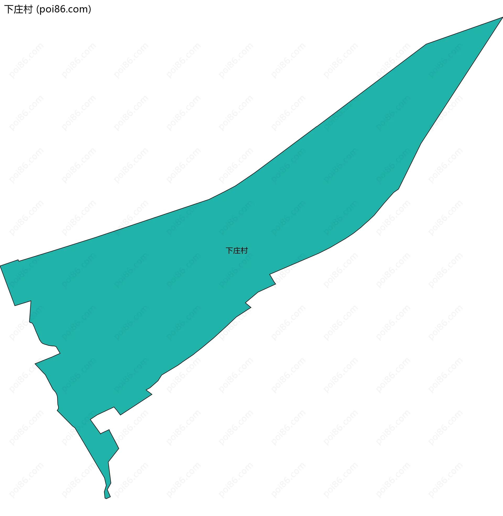 下庄村边界地图