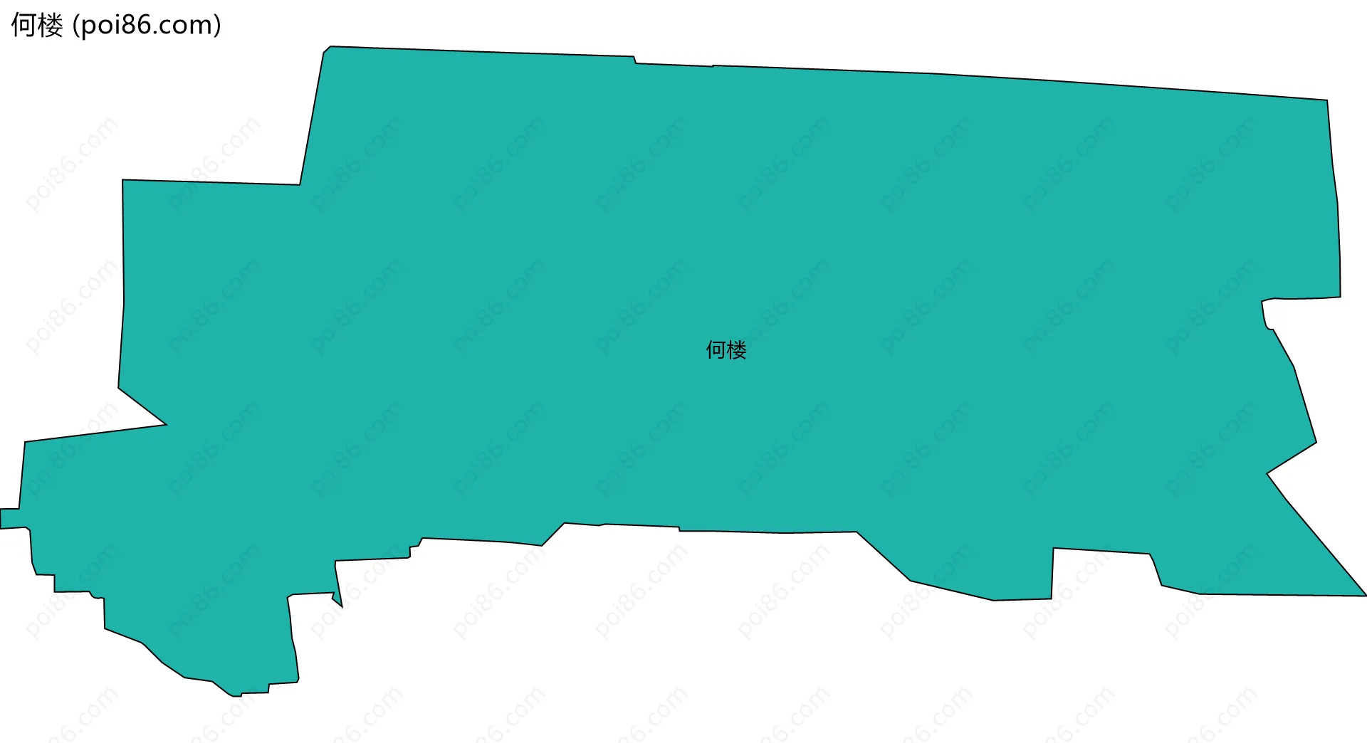 何楼边界地图