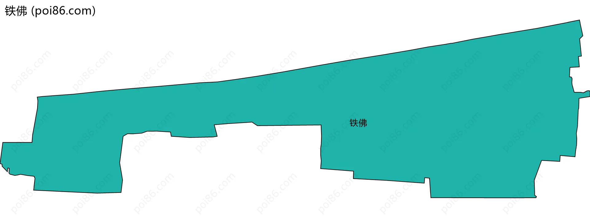 铁佛边界地图