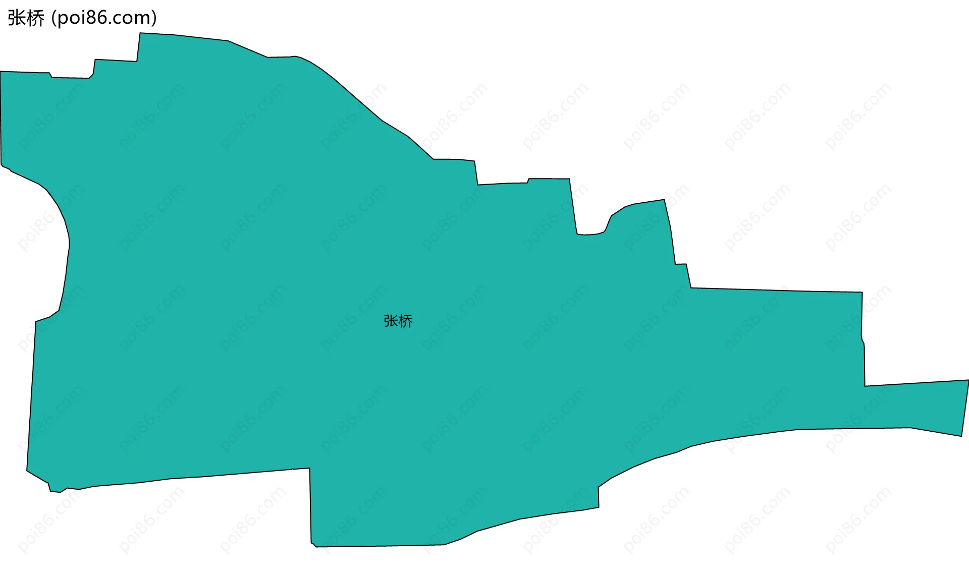 张桥边界地图