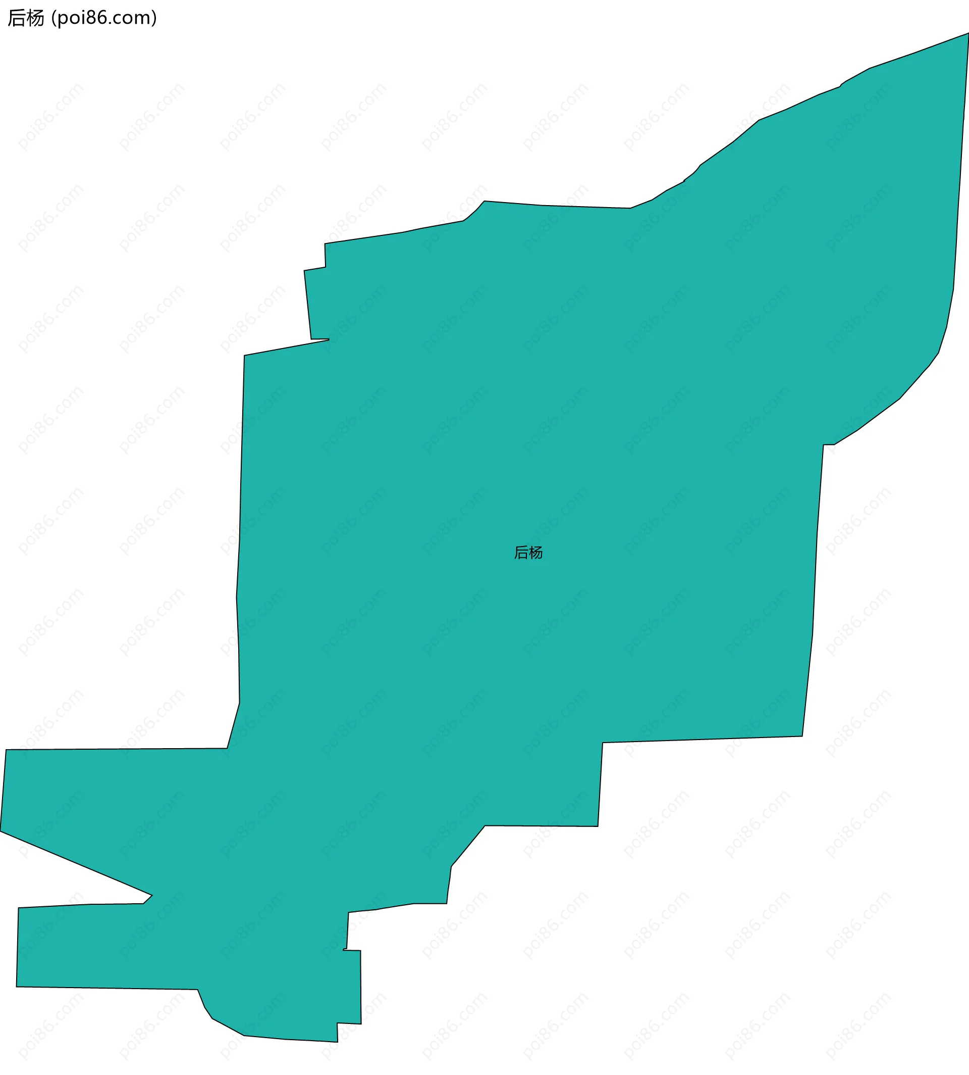 后杨边界地图