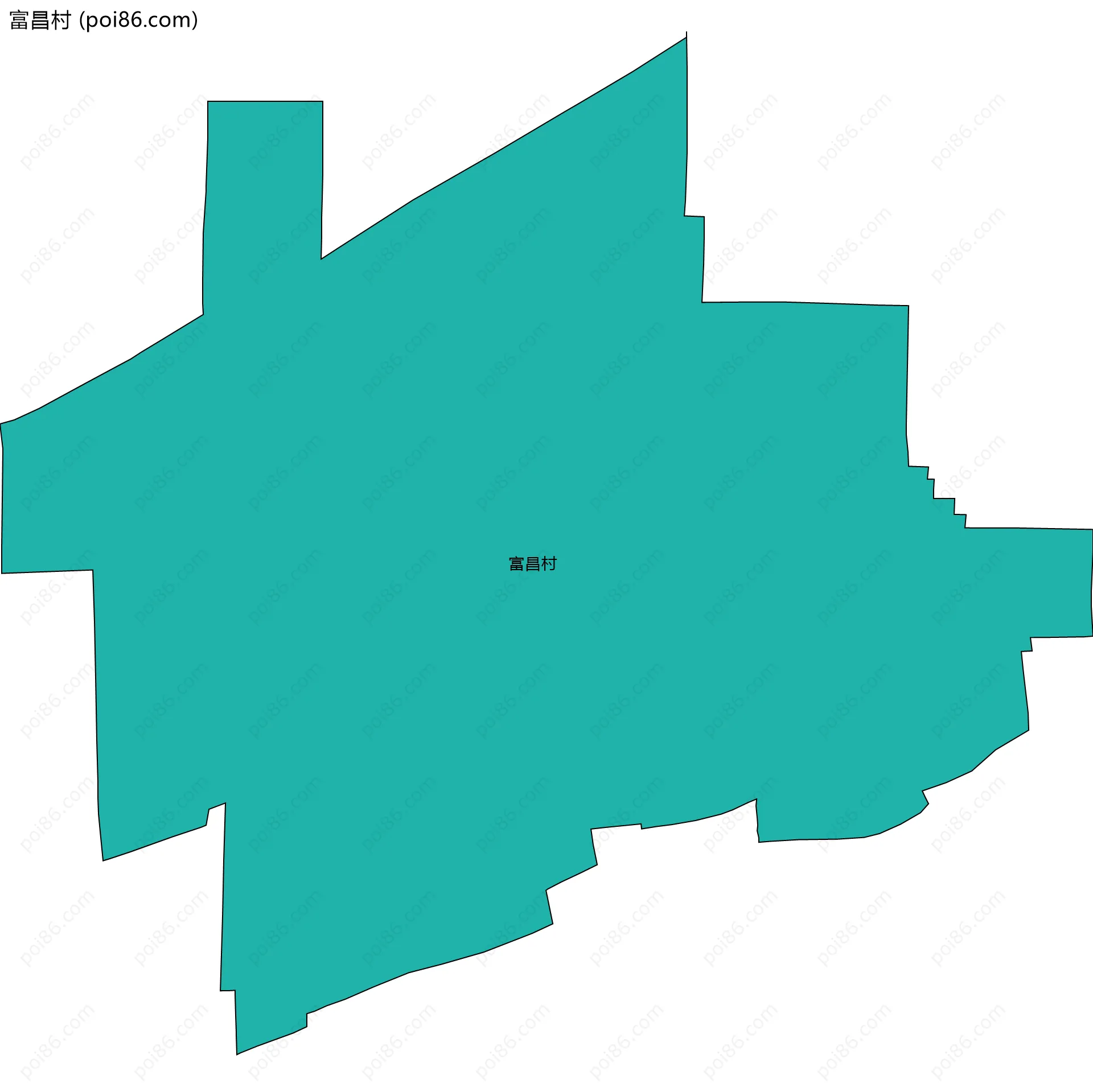 富昌村边界地图