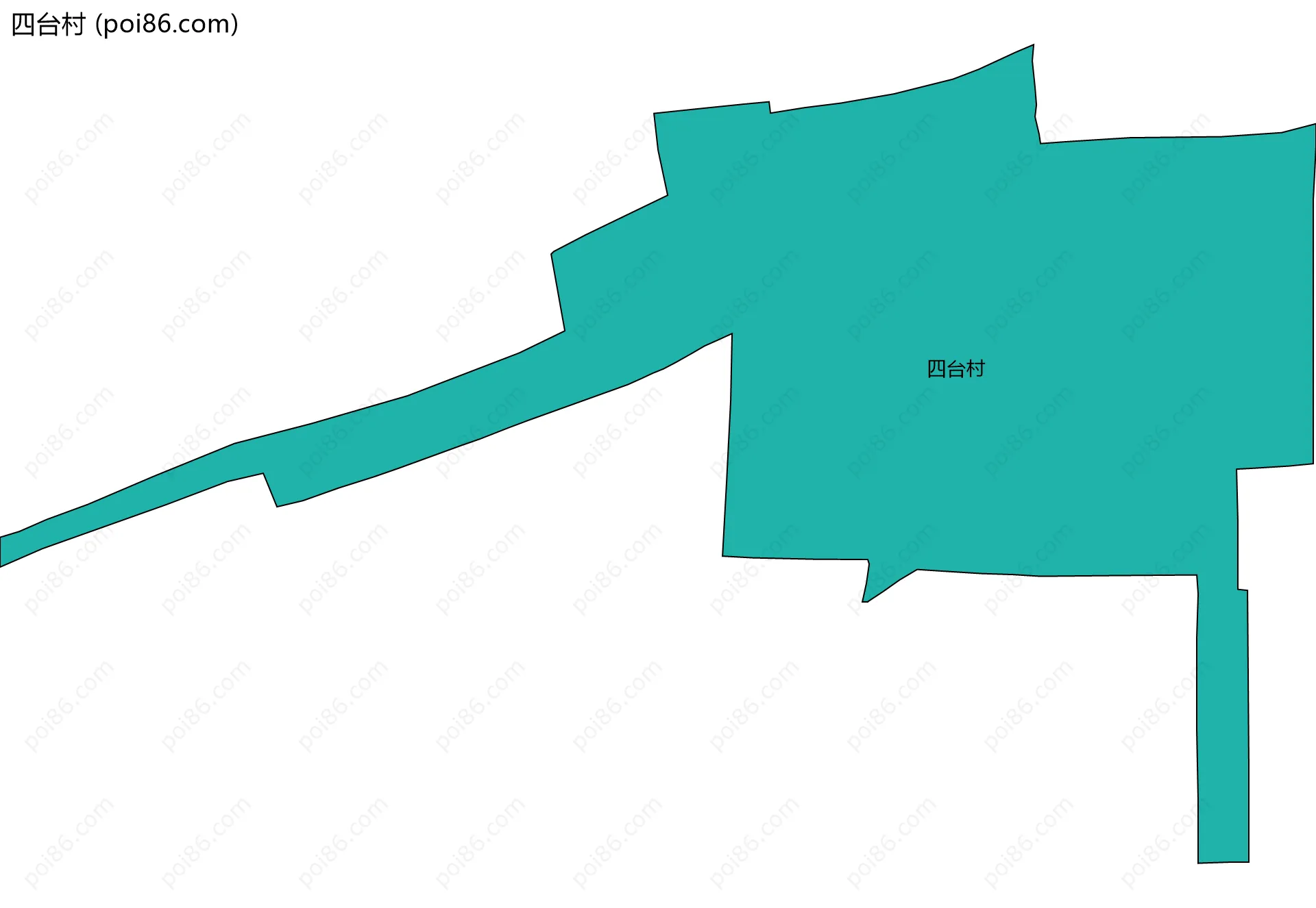 四台村边界地图