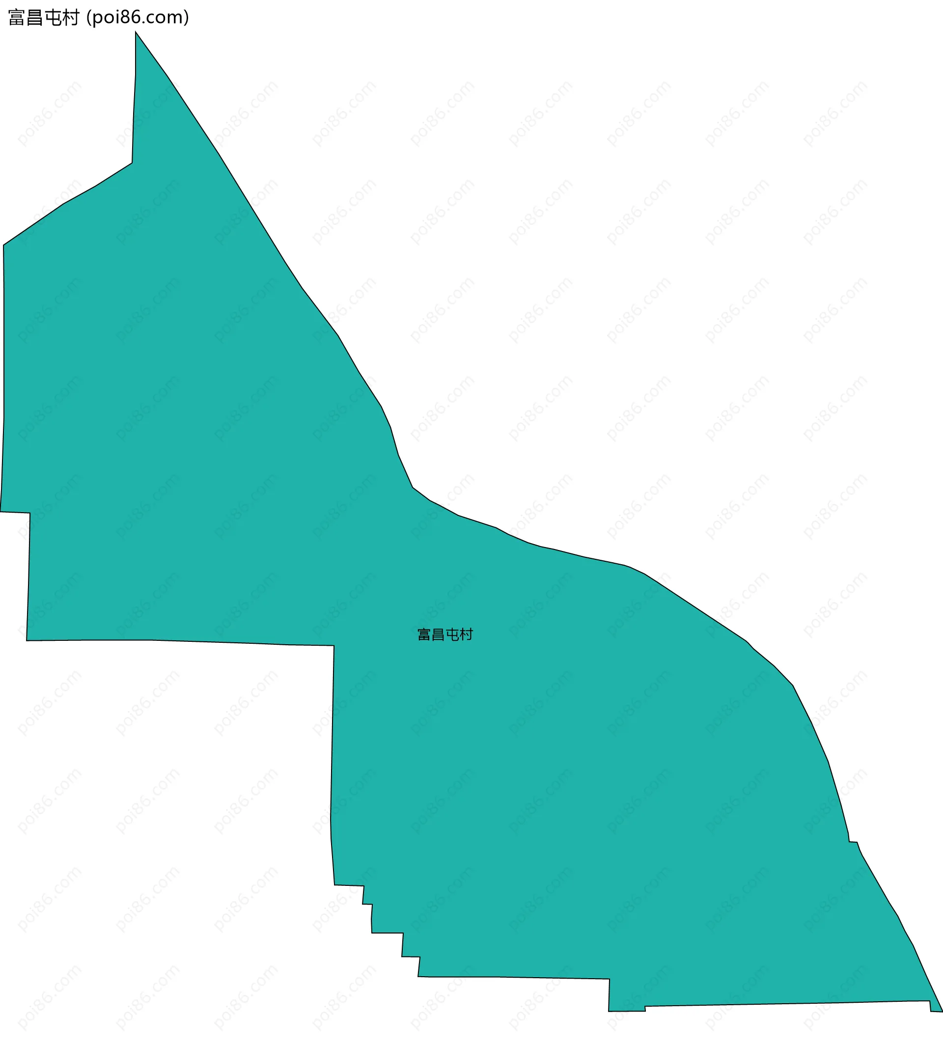 富昌屯村边界地图