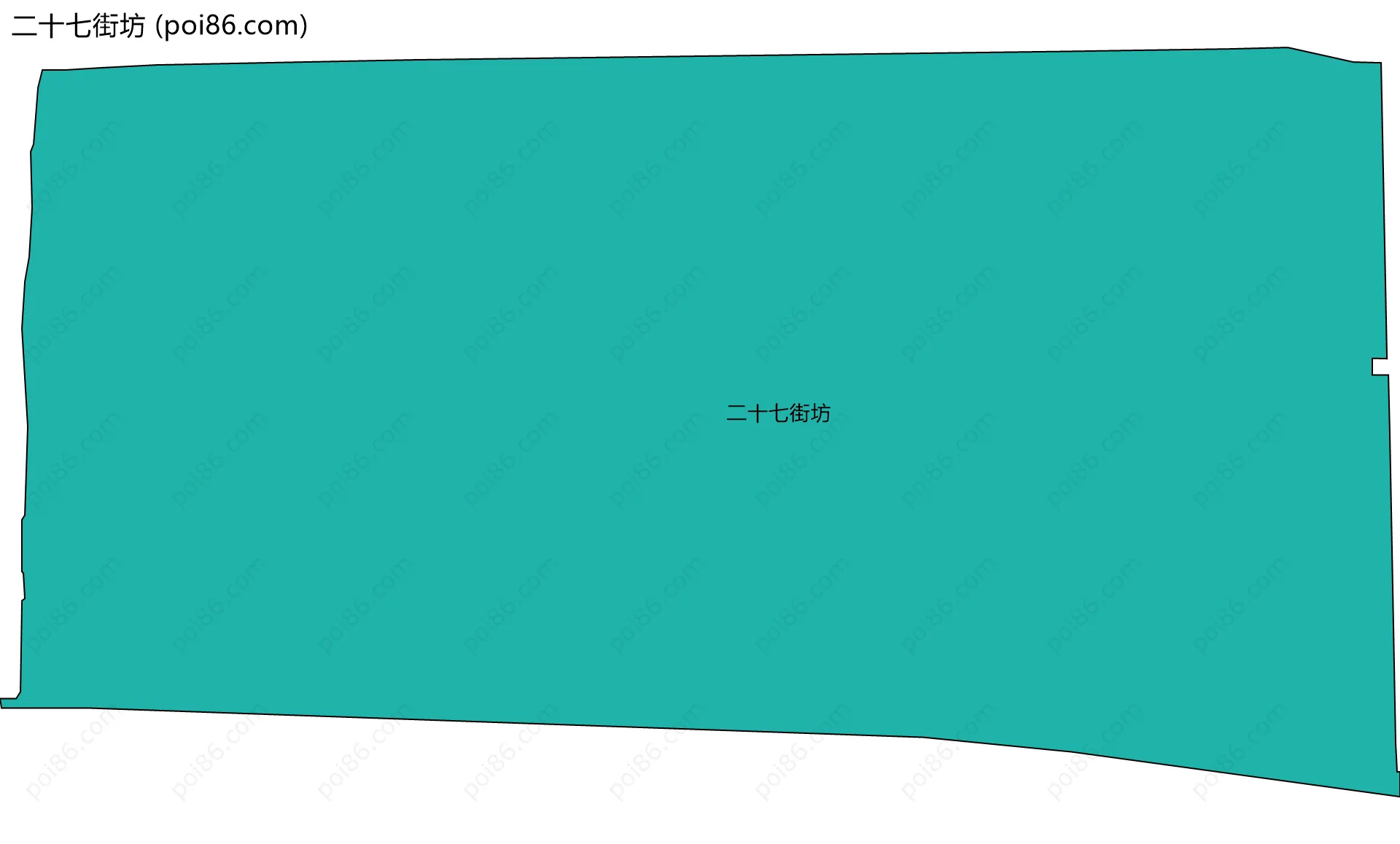 二十七街坊边界地图