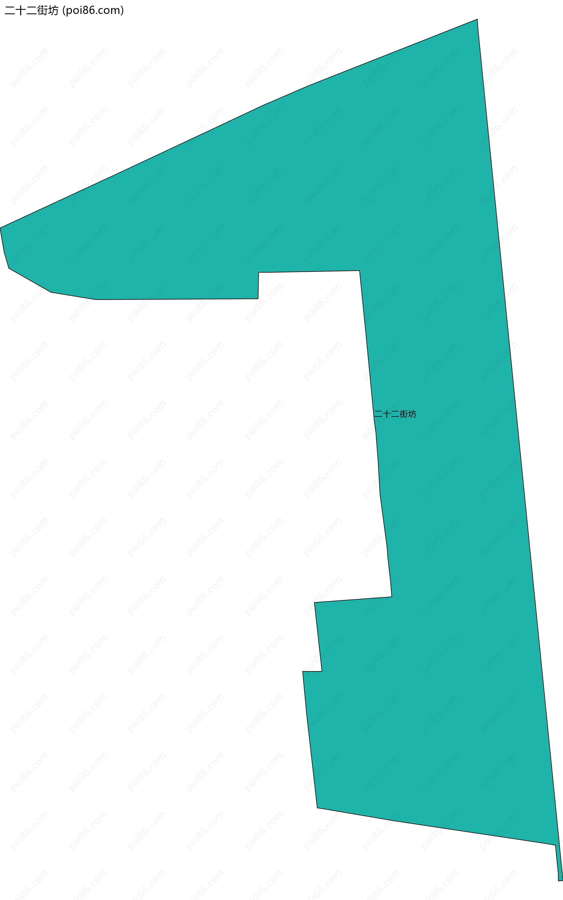 二十二街坊边界地图