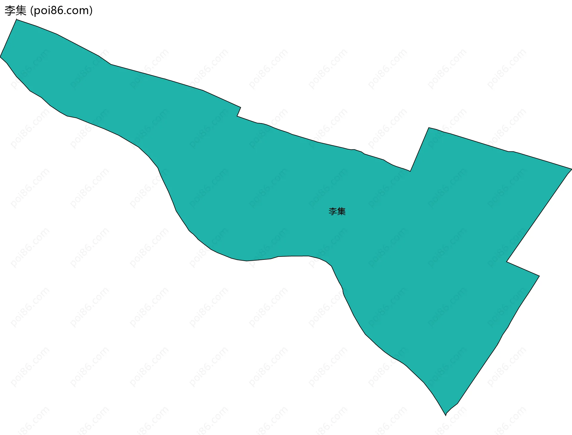 李集边界地图