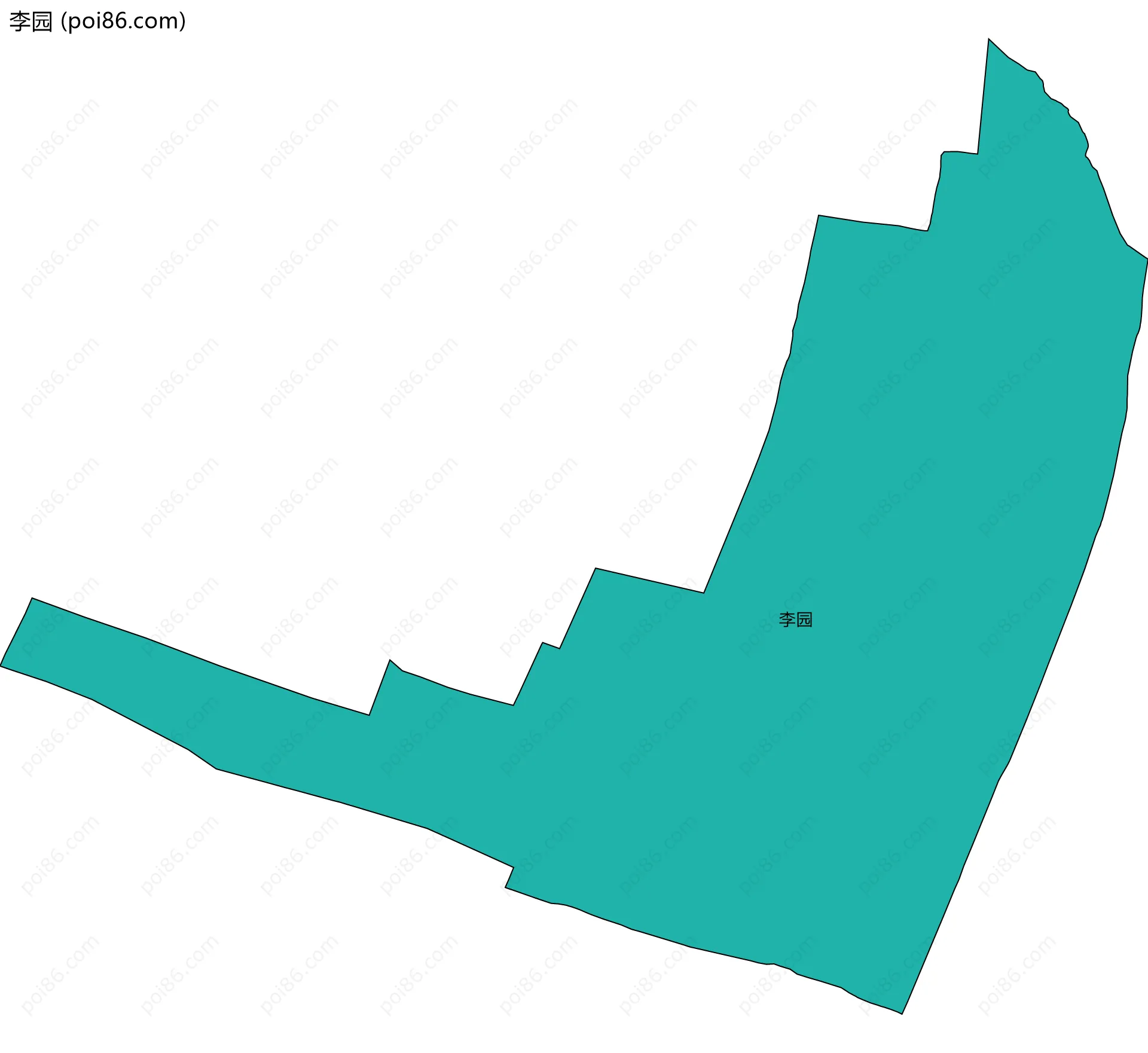 李园边界地图
